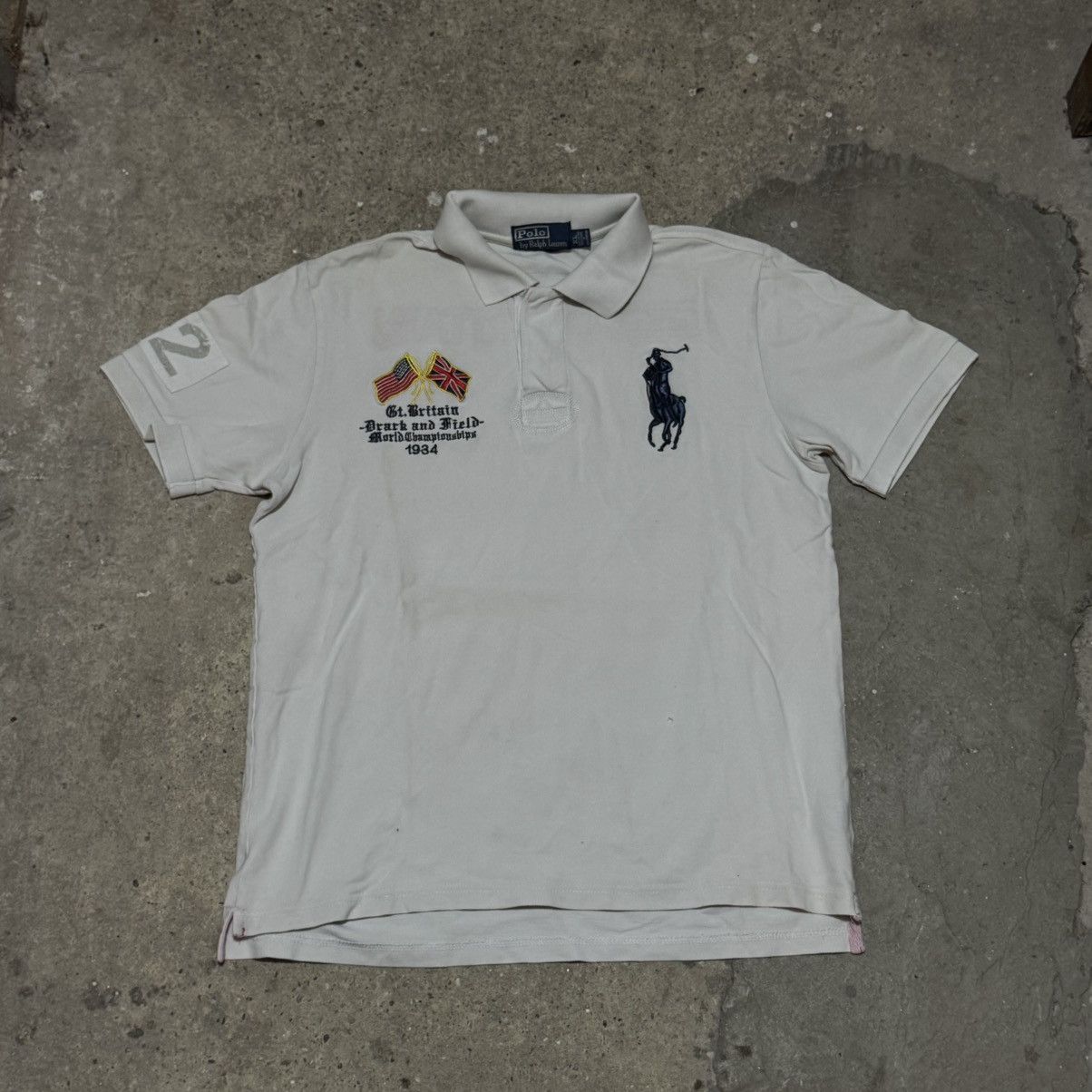 Polo Ralph Lauren × Ralph Lauren Vintage Polo Ralph Lauren y2k embroidered great britain Size US XL / EU 56 / 4 - 1 Thumbnail