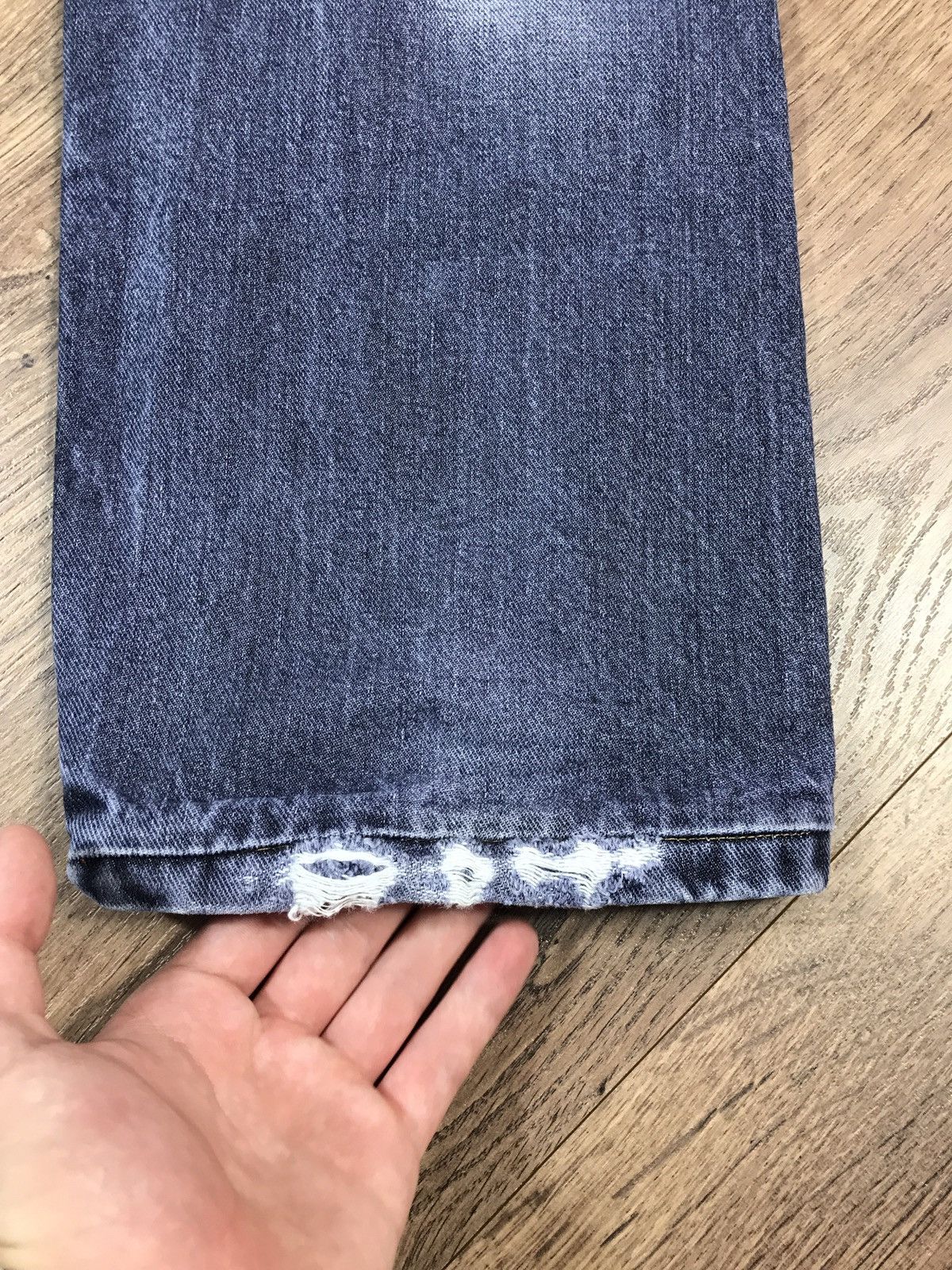 Japanese Brand × Vintage Vintage Distressed Denim Pants Dont Panic Size US 32 / EU 48 - 14 Thumbnail