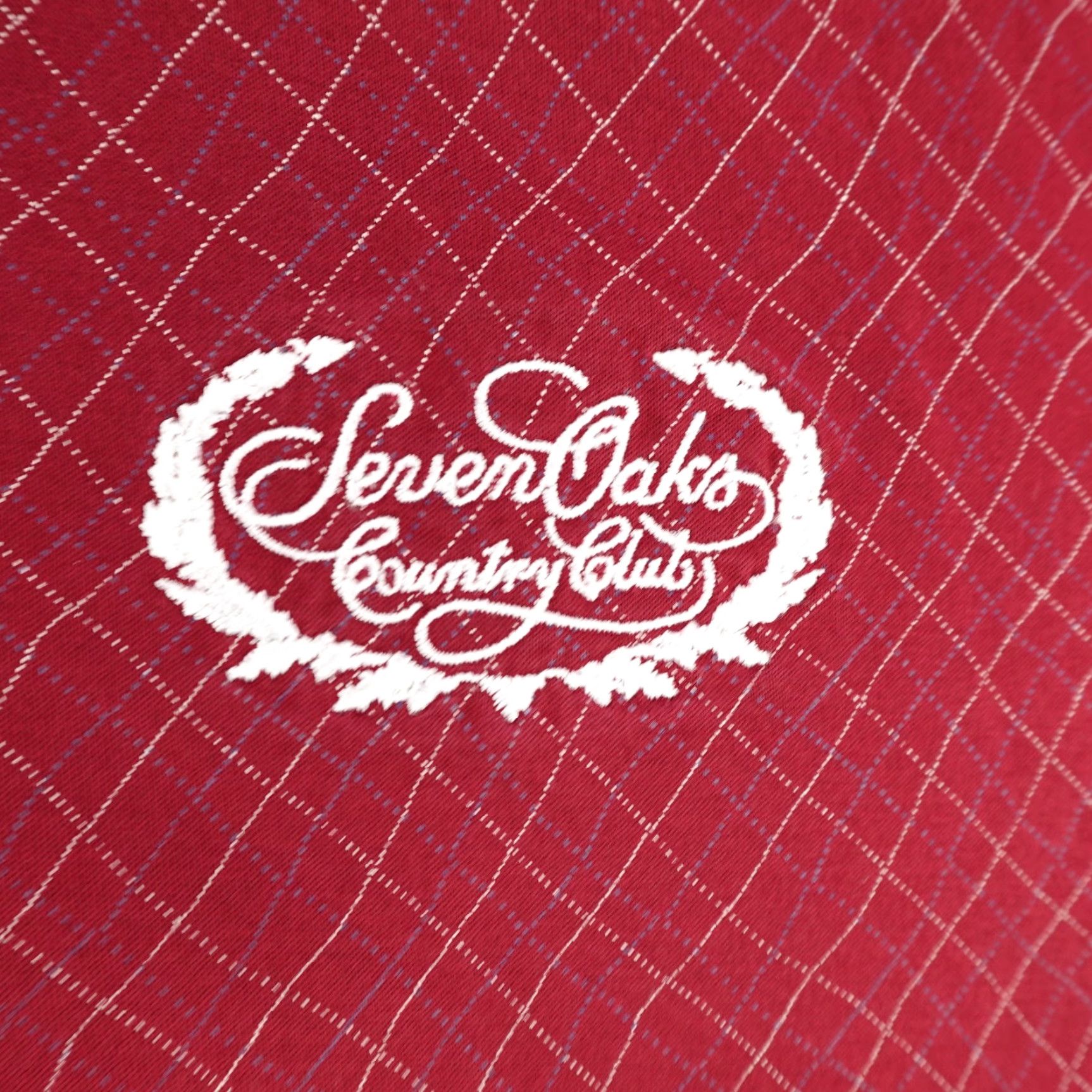Nike VINTAGE Nike Polo Shirt Mens XL Plaid Tiger Woods Seven Oaks Country Club Golf Shirt Size US XL / EU 56 / 4 - 3 Thumbnail