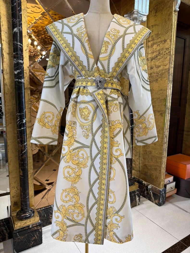Versace Baroque Medusa Silk Coat - dmc