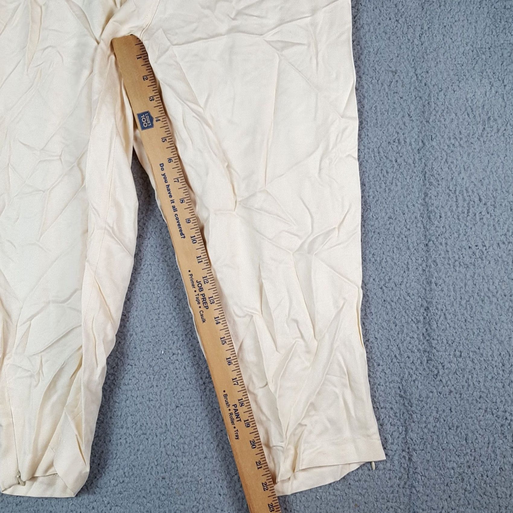Etro VINTAGE Y2K Beige Silk Capris Women's Size 8 Preppy Retro Capri Pants Size 30" / US 8 / IT 44 - 6 Thumbnail