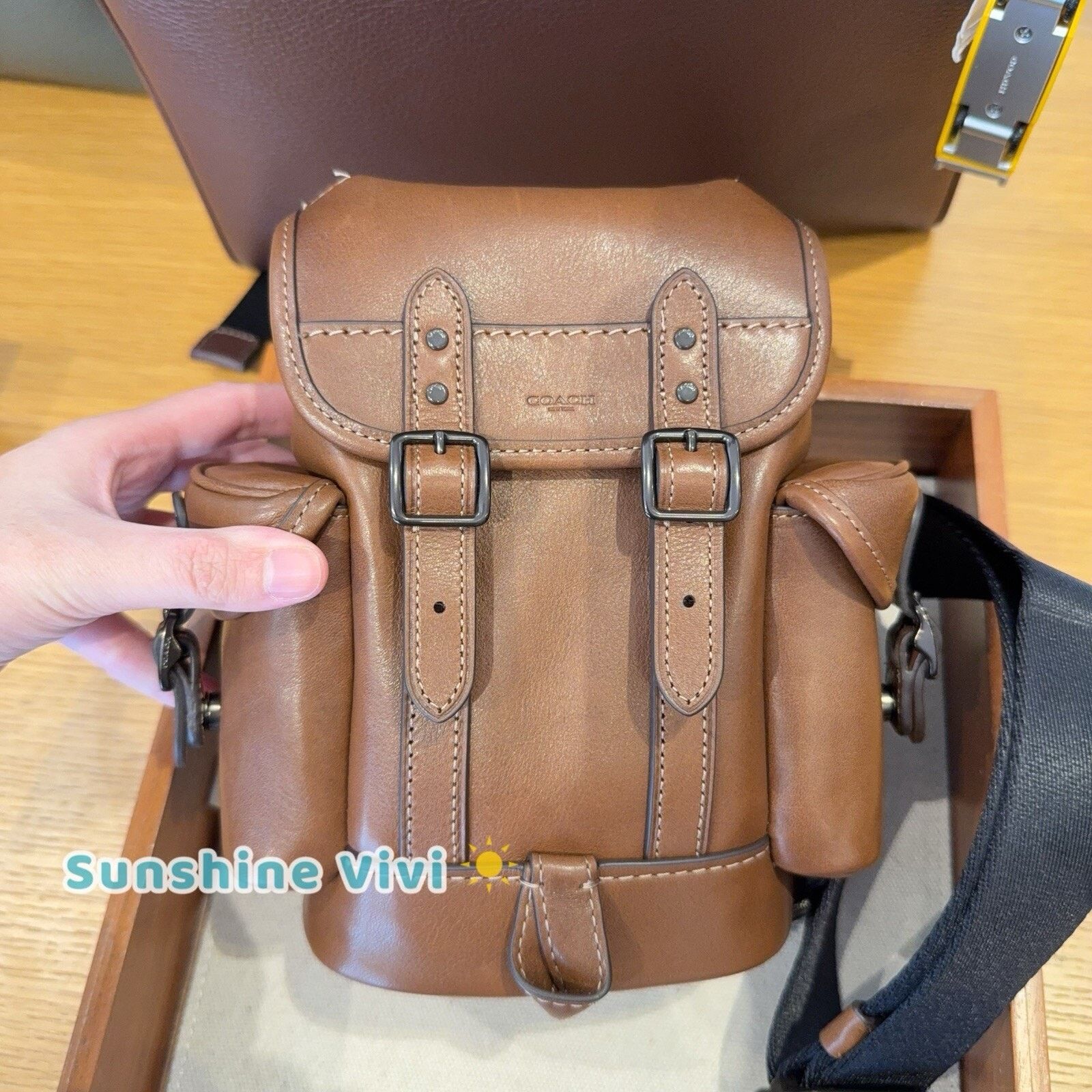 Coach NWT Coach Hitch Backpack13 Backpack CE505 Dard Saddle Size ONE SIZE - 1 Thumbnail