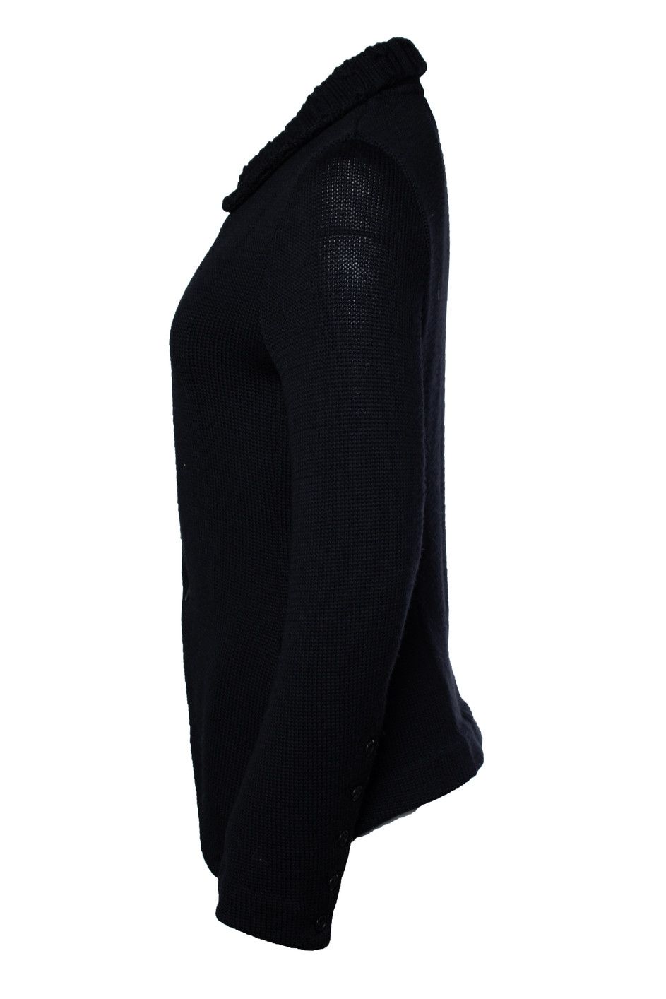 Y's Ys, black knitted cardigan Size L / US 10 / IT 46 - 4 Thumbnail