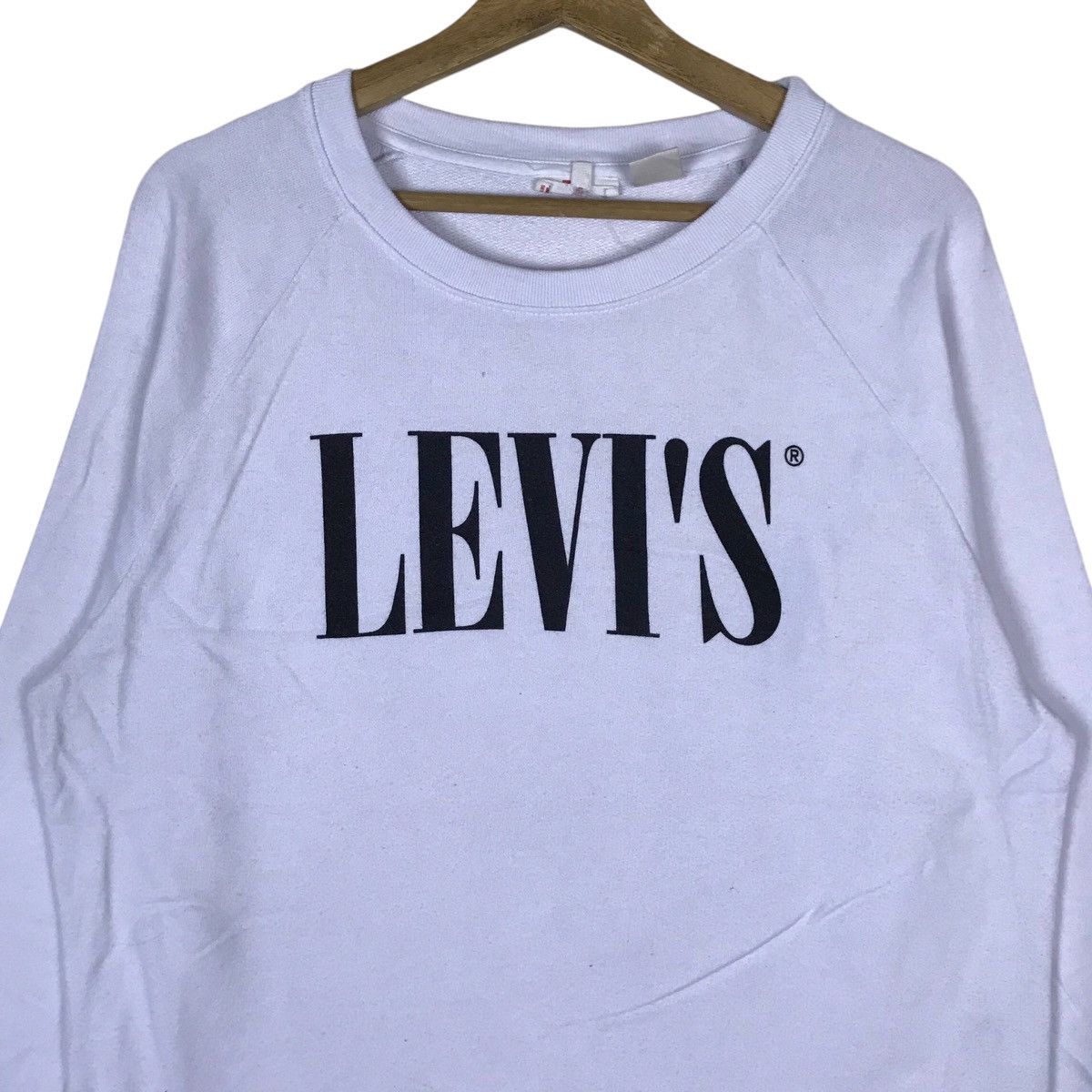 Levi's Vintage Levi’s Spell Out Pullover Jumper Sweatshirt Size US M / EU 48-50 / 2 - 2 Thumbnail