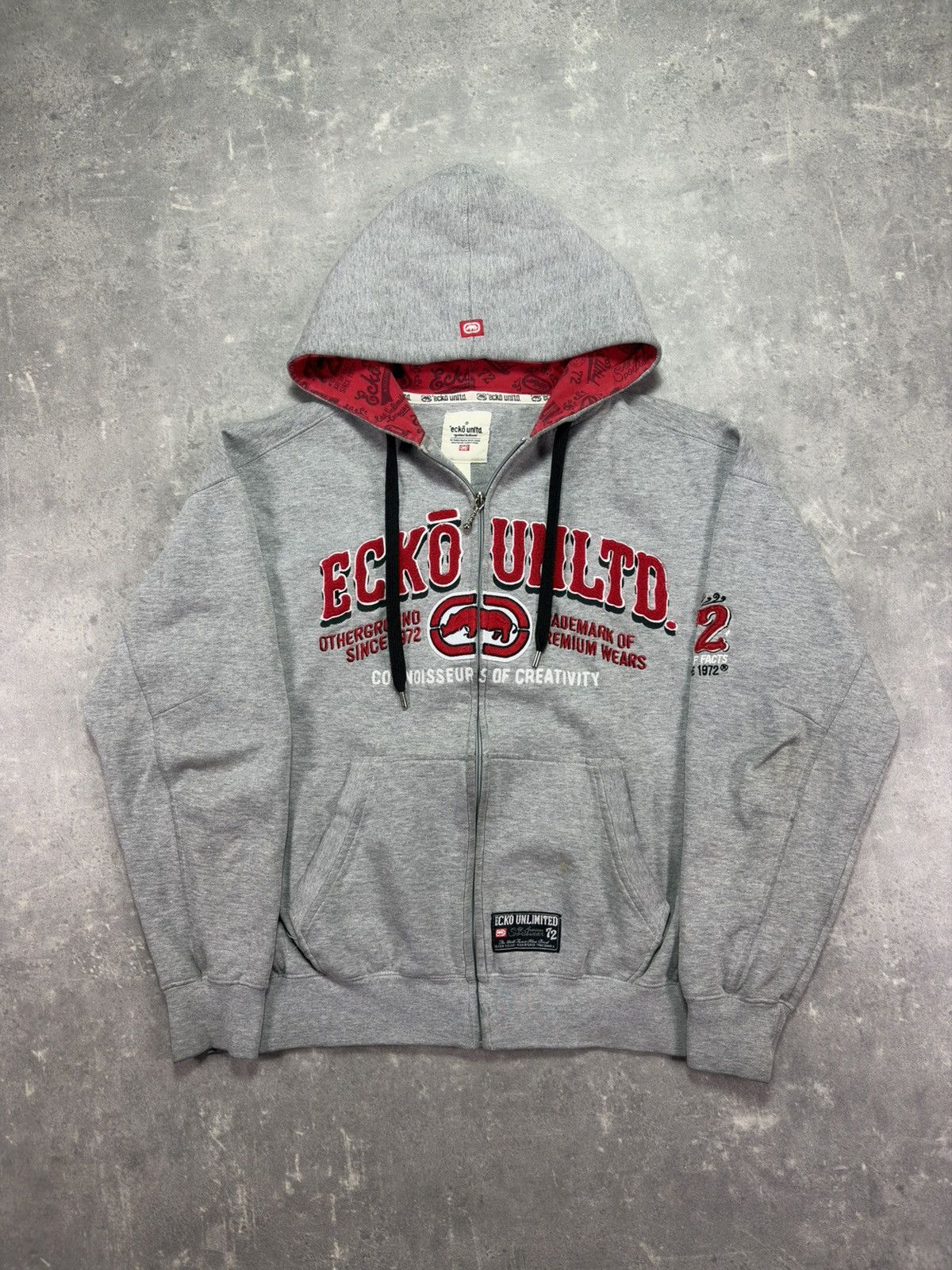 Ecko Unltd. Ecko Unlimited Big Logo Baggy Zip Hoodie L Swag Rap Size US L / EU 52-54 / 3 - 1 Thumbnail