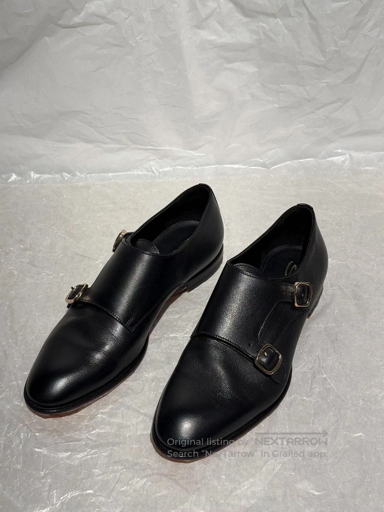 Santoni Santoni Black Monk Strap Shoes for Women. Size US 5 / IT 35 - 1 Thumbnail