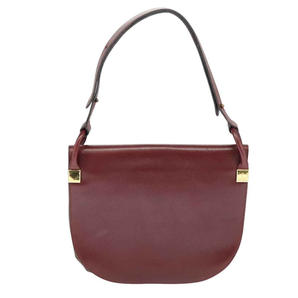 Dior DIOR Shoulder Bag Leather Bordeaux Gold Size ONE SIZE - 3 Thumbnail