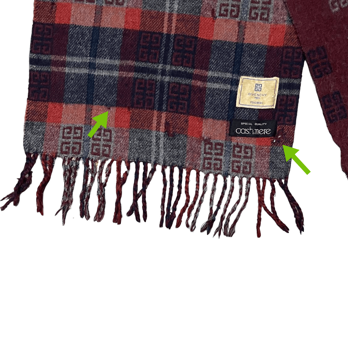 Givenchy Vintage Givenchy Paris Cashmere Wool Scarf/Scarves Size ONE SIZE - 6 Thumbnail