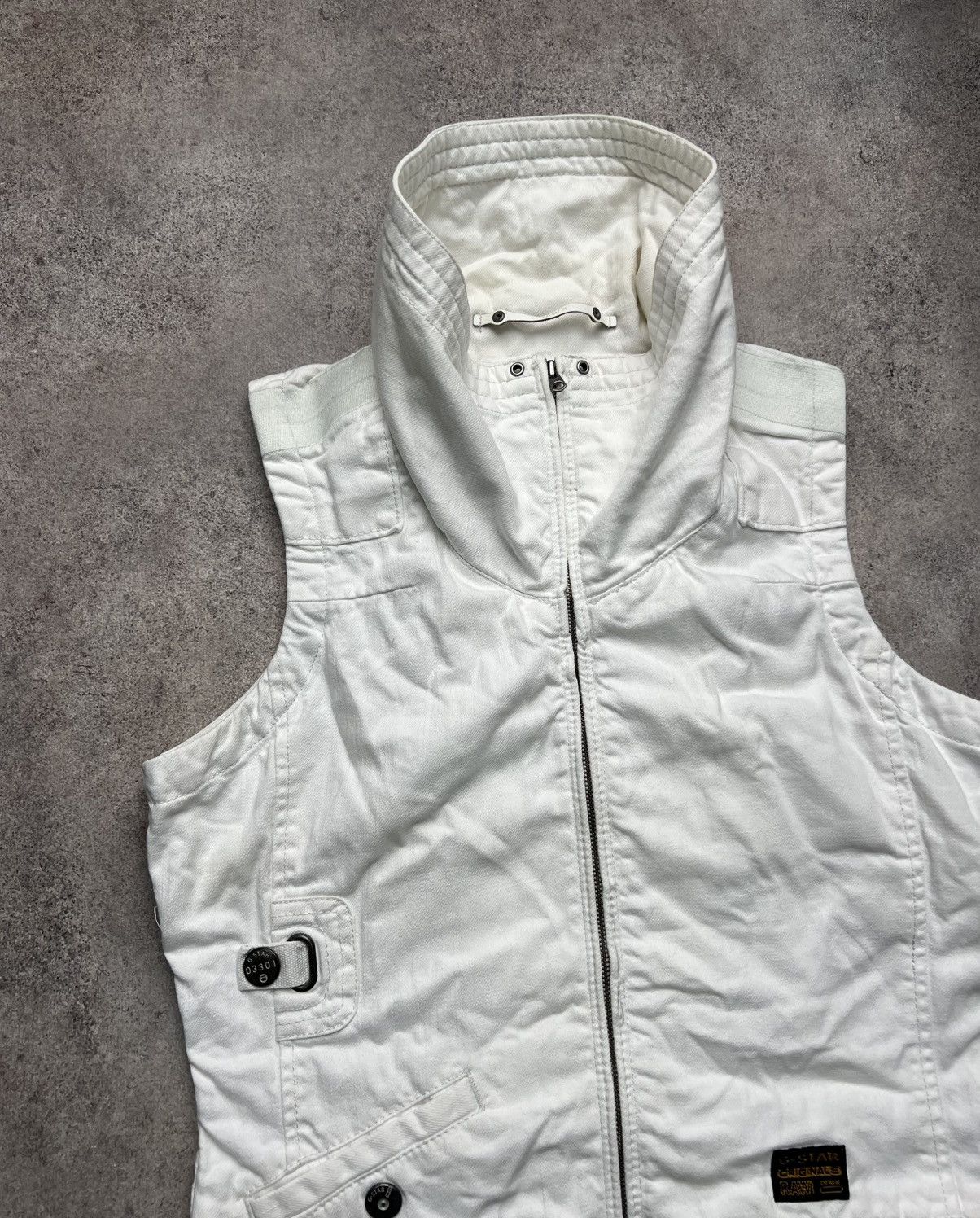 G-Star G Star Raw denim biker vest with high neck Size S / US 4 / IT 40 - 4 Thumbnail
