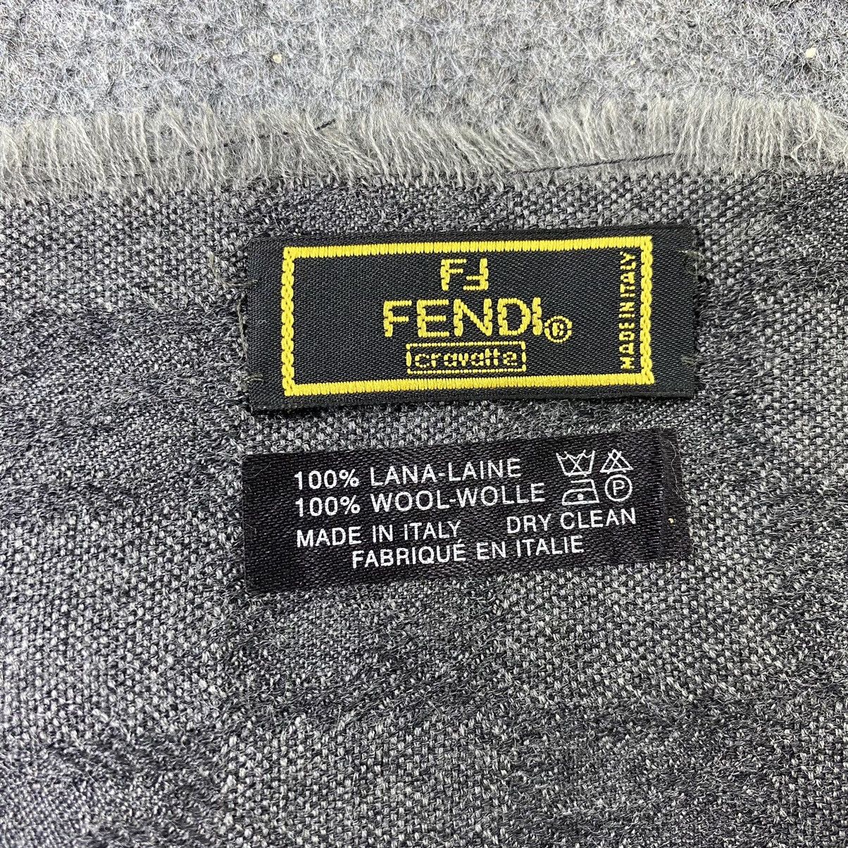 Fendi × Vintage Fendi FF Monogram Scarf / Muffler / Neckwear - T1395 Size ONE SIZE - 6 Thumbnail