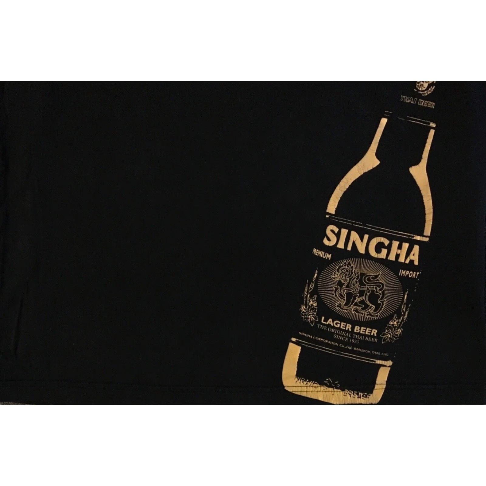 Vintage Vtg Singha Beer Faded All Over Print Shirt M Thailand Bar Drinking Lion Art Grunge 90s Y2K Size US M / EU 48-50 / 2 - 6 Thumbnail