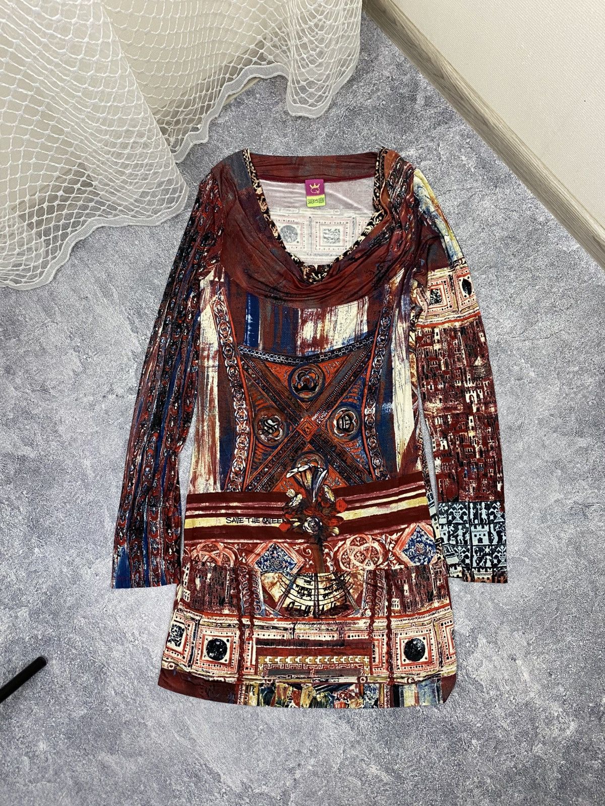 Jean Paul Gaultier × Vintage Save the queen vintage dress like gaultier Size L / US 10 / IT 46 - 2 Thumbnail