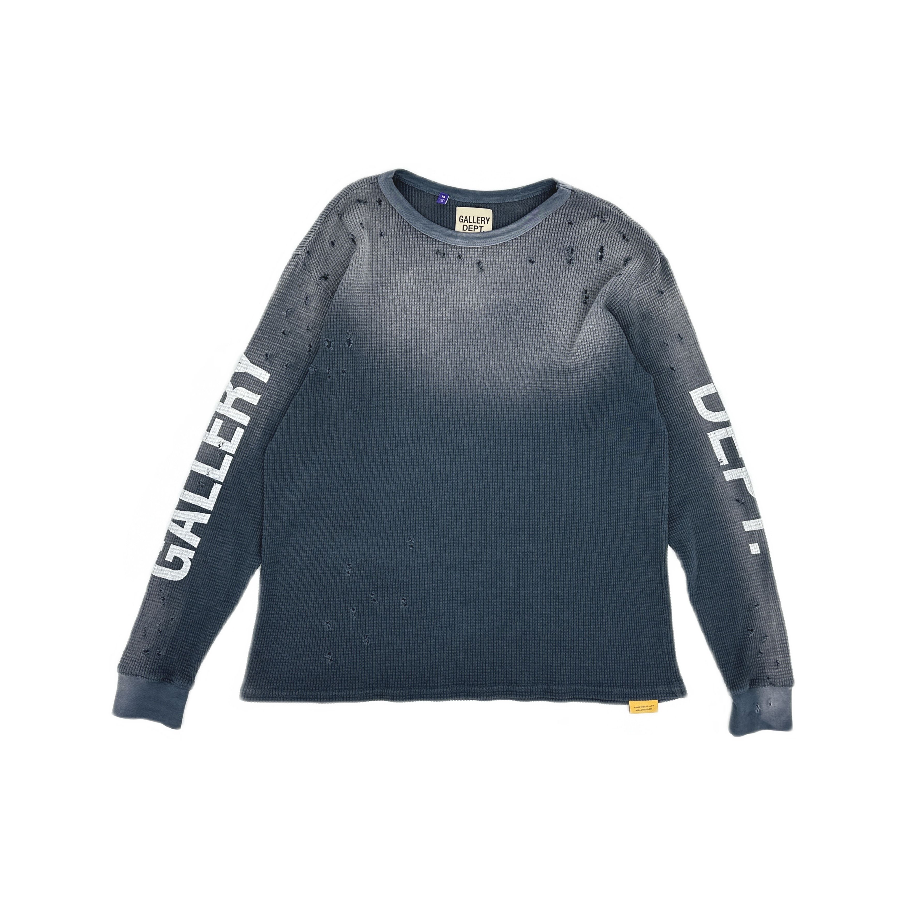 Gallery Dept. Gallery Dept. Distressed Waffle Long Sleeve T-Shirt US M Size US M / EU 48-50 / 2 - 1 Thumbnail