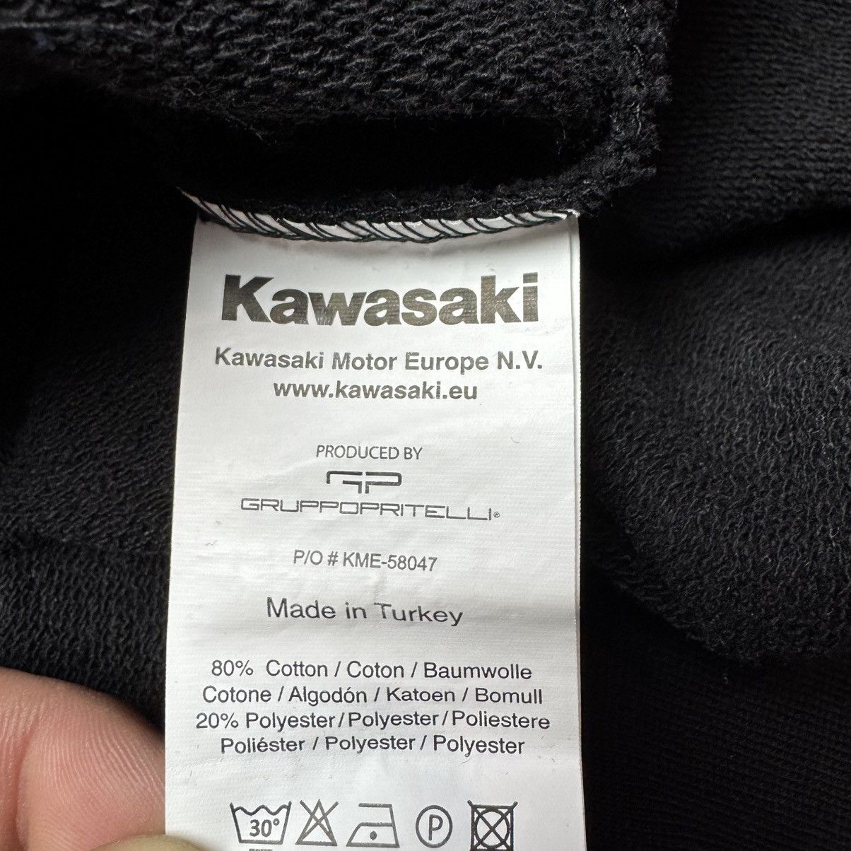 Japanese Brand Kawasaki Japan Racing Moto Hoodie Size US L / EU 52-54 / 3 - 9 Thumbnail