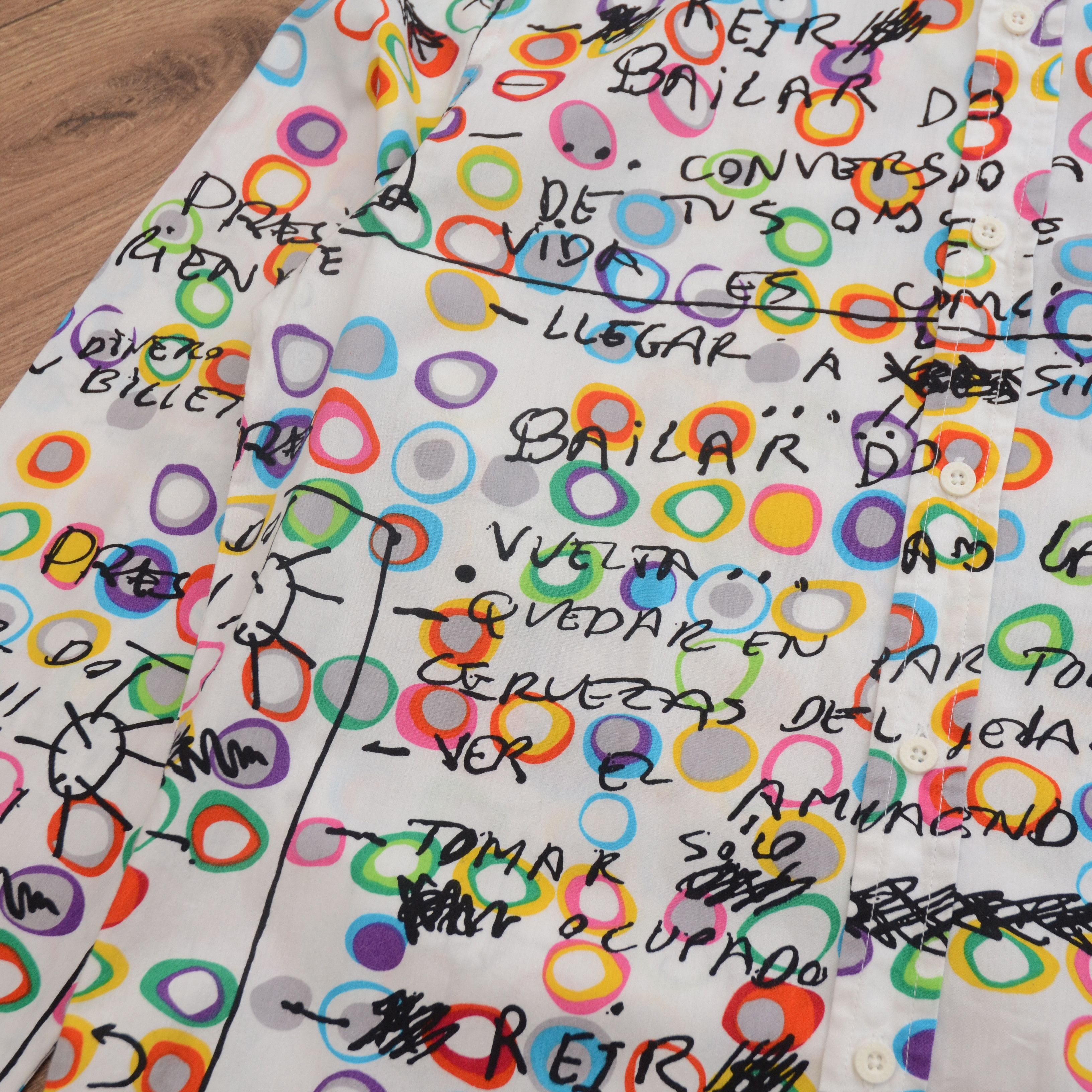 Desigual Desigual Size S Colorful Shirt Regular White Multicolors Size US S / EU 44-46 / 1 - 7 Thumbnail
