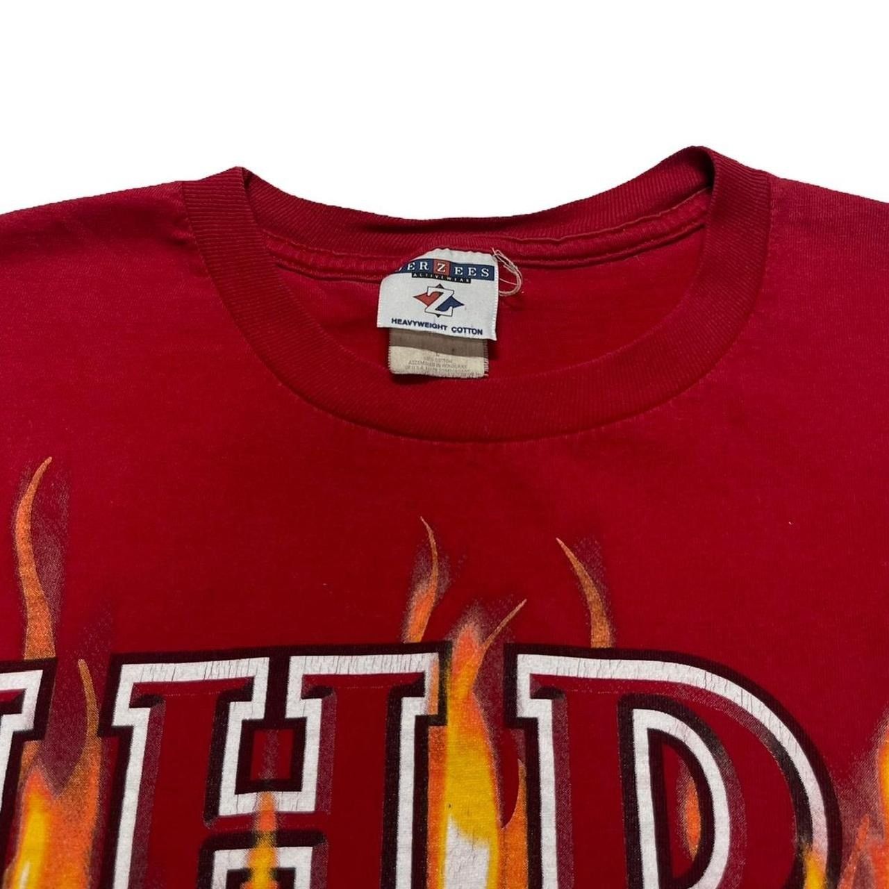 Jerzees × NASCAR × Vintage Vintage NHRA Drag Racing Flames T-Shirt Size US L / EU 52-54 / 3 - 4 Thumbnail
