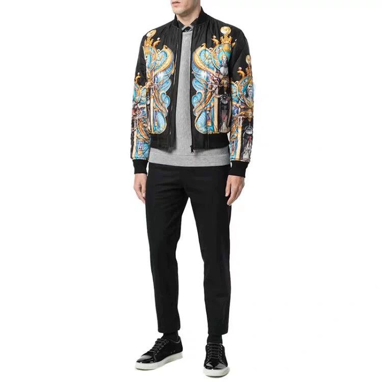 Versace Versace Baroque Neptune Palace mulberry silk cotton coat Size US M / EU 48-50 / 2 - 1 Thumbnail