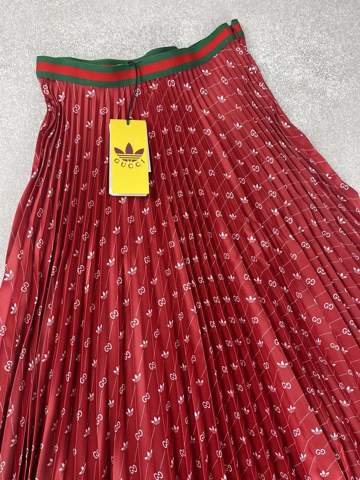 Gucci Adidas x Gucci Polyester Red Skirt Size 42 Size 28" / US 6 / IT 42 - 5 Thumbnail