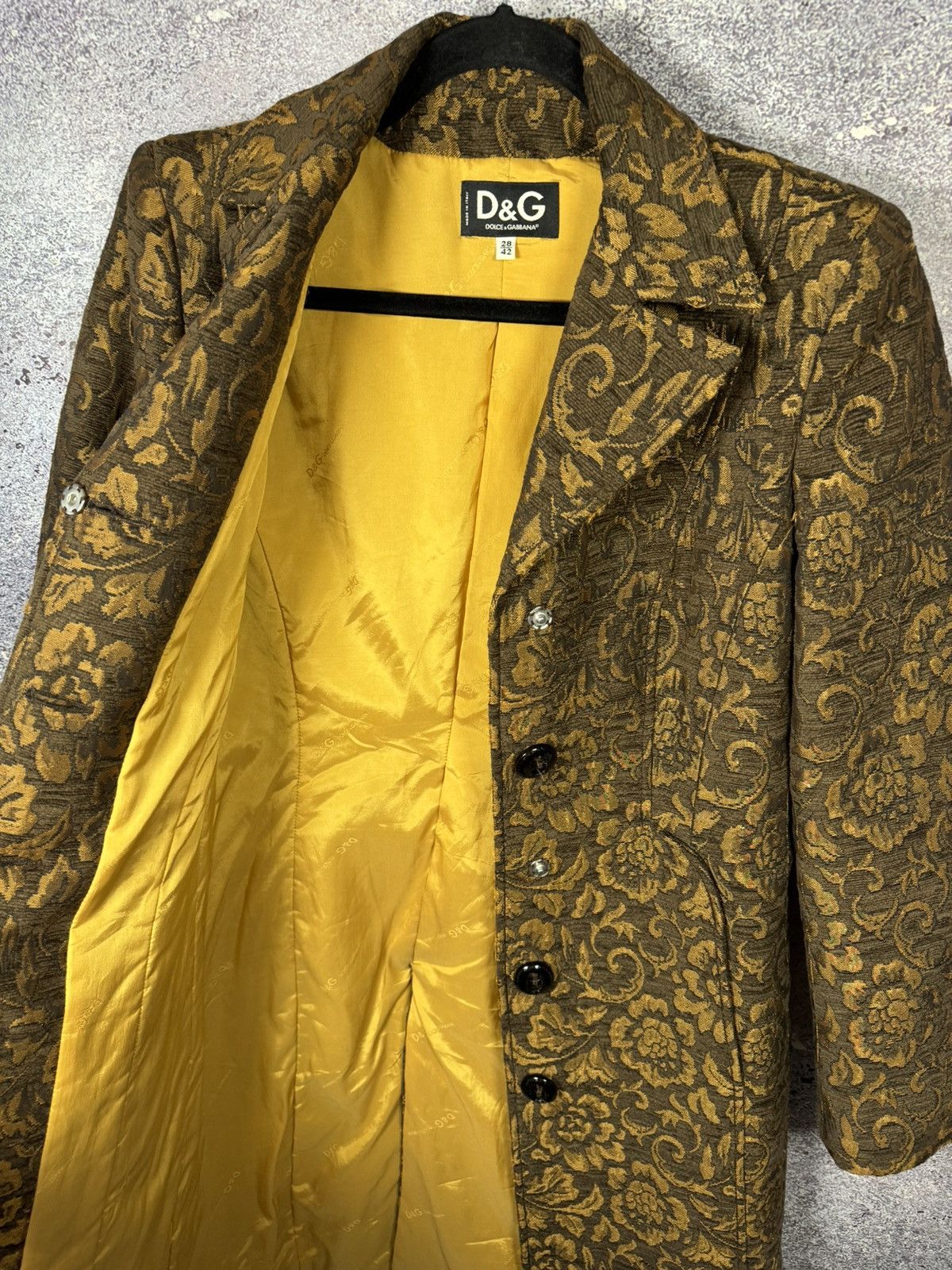 Dolce & Gabbana × Vintage Vintage Dolce Gabbana Retro Paisley Print Woman Coat 28/42sz Size M / US 6-8 / IT 42-44 - 13 Thumbnail