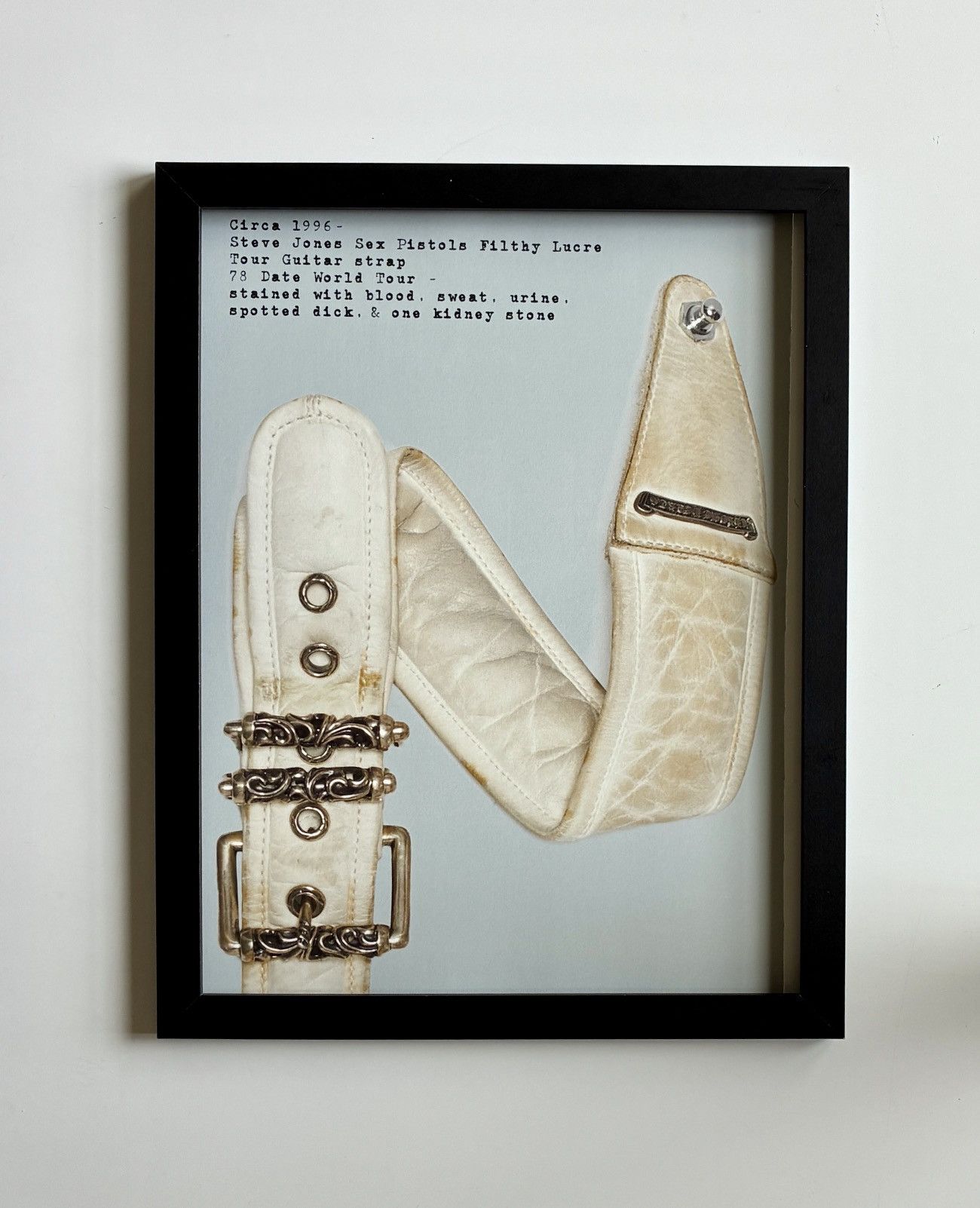 Chrome Hearts Chrome Hearts Steve jones dirty strap Framed poster 11x14 Size ONE SIZE - 1 Thumbnail