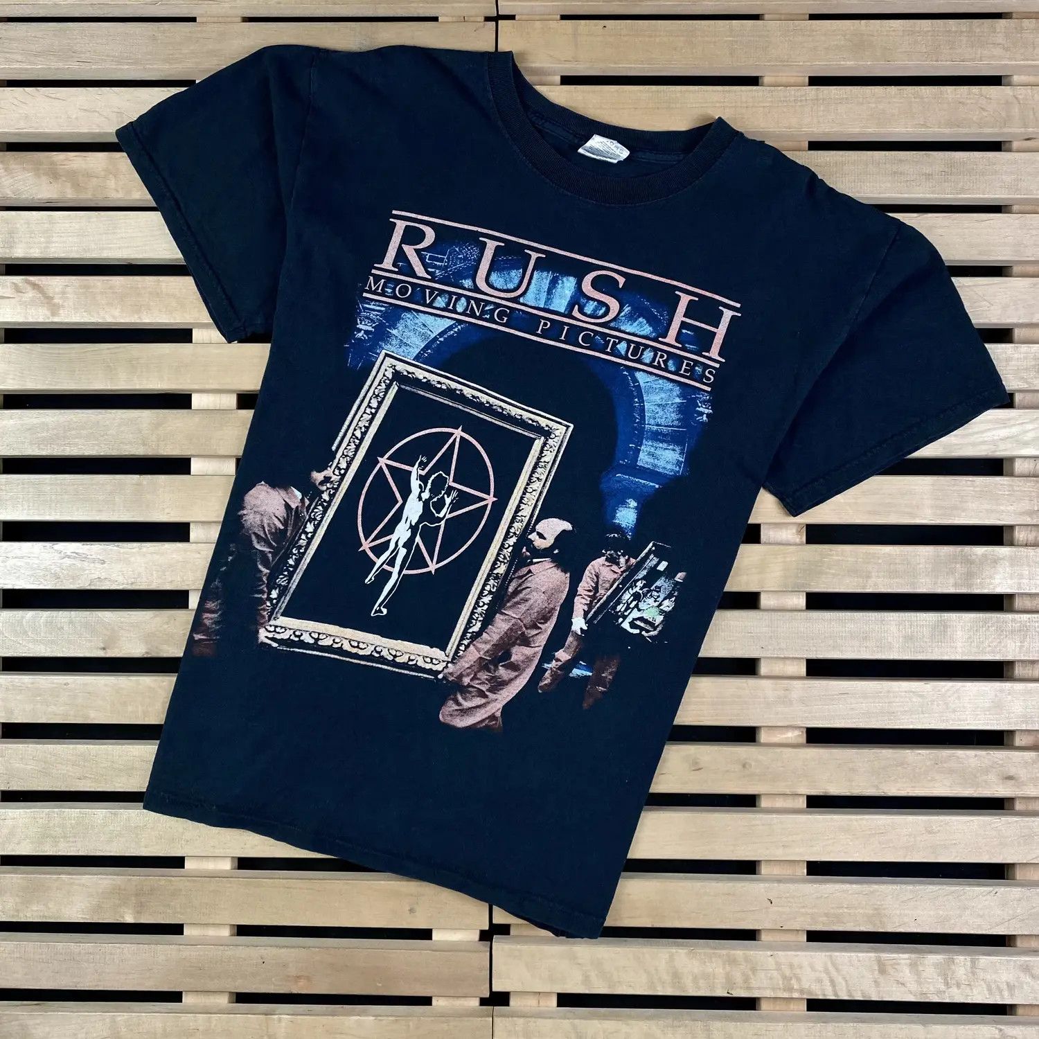 Band Tees Mens Vintage T Shirt Rush Pictures Moving Size L Size US L / EU 52-54 / 3 - 1 Thumbnail