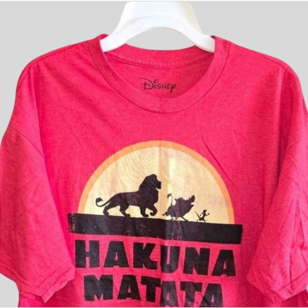 Disney Disney Lion King Hakuna Matata Red Graphic T-Shirt Women’s 2 Size XXL / US 16-18 / IT 52-54 - 4 Thumbnail