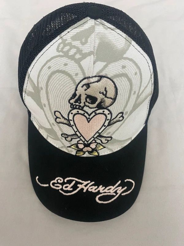 Ed Hardy Ed Hardy Crossbones Heart Hat Size ONE SIZE - 5 Thumbnail
