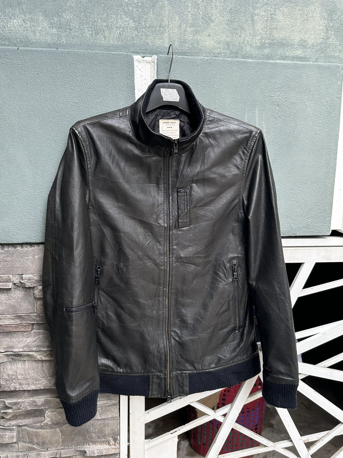 Japanese Brand Daytona Universal Freaks black leather jacket Size US L / EU 52-54 / 3 - 1 Thumbnail