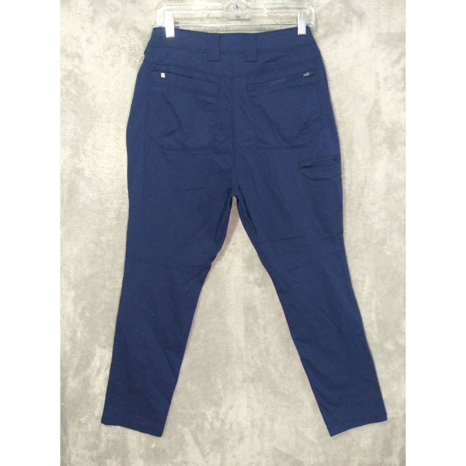 CO Duluth Trading Co Alaskan Hardgear Pants Womens 10 Blue Slim Leg Free Rein Chino AKHG Size 32" / US 10 / IT 46 - 2 Thumbnail
