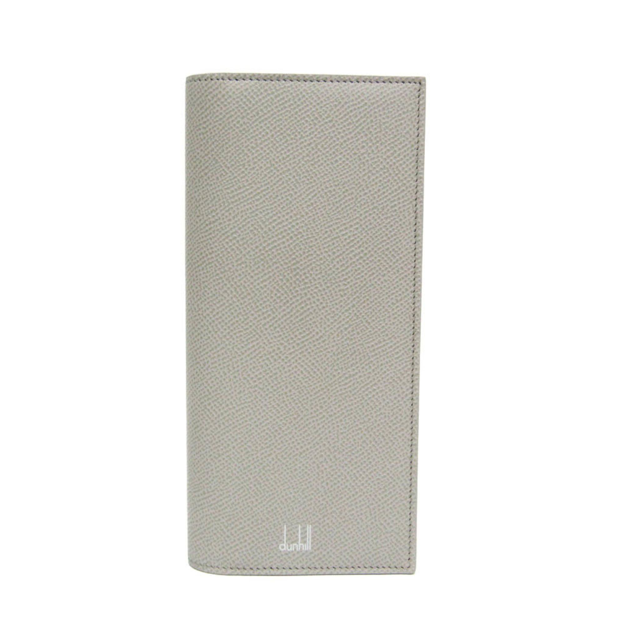 Dunhill Cadogan 18F2100 Men's Leather Long Wallet (bi-fold) Light Gray