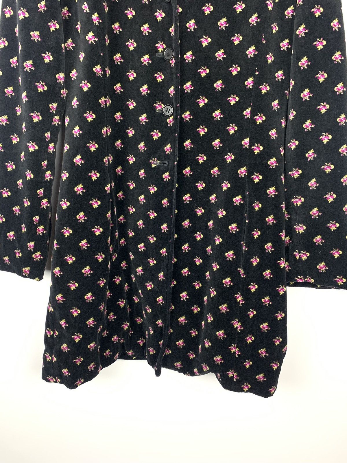 Laura Ashley Vintage Laura Ashley Floral Velour Coat Ladies Sz UK12 Size M / US 6-8 / IT 42-44 - 3 Thumbnail
