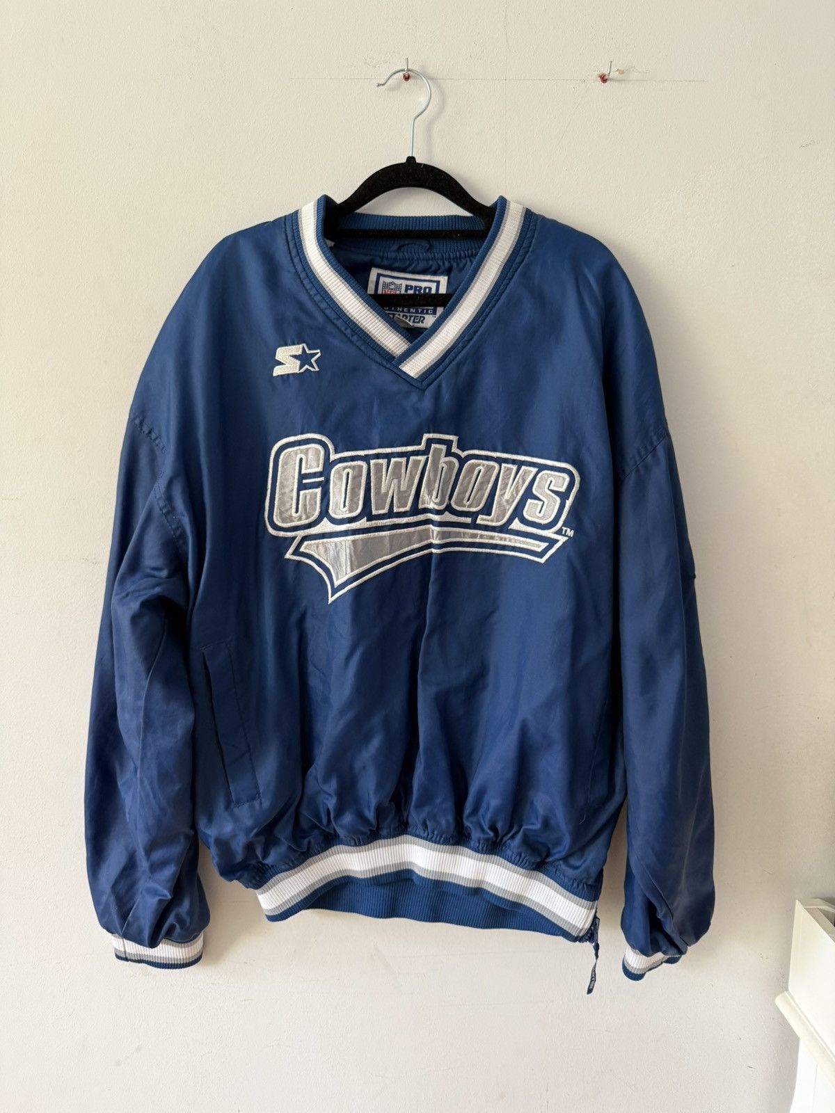 NFL Blue and white Starter Dallas Cowboys windbreaker #NFL Size US L / EU 52-54 / 3 - 1 Thumbnail