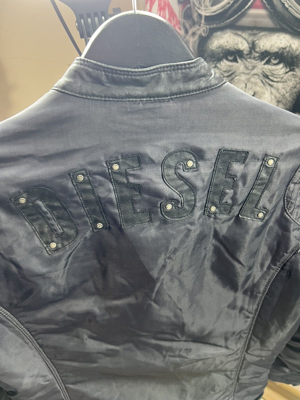 Diesel Vintage Diesel Avant-Garde rick owens style bomber jacket Size L / US 10 / IT 46 - 6 Thumbnail