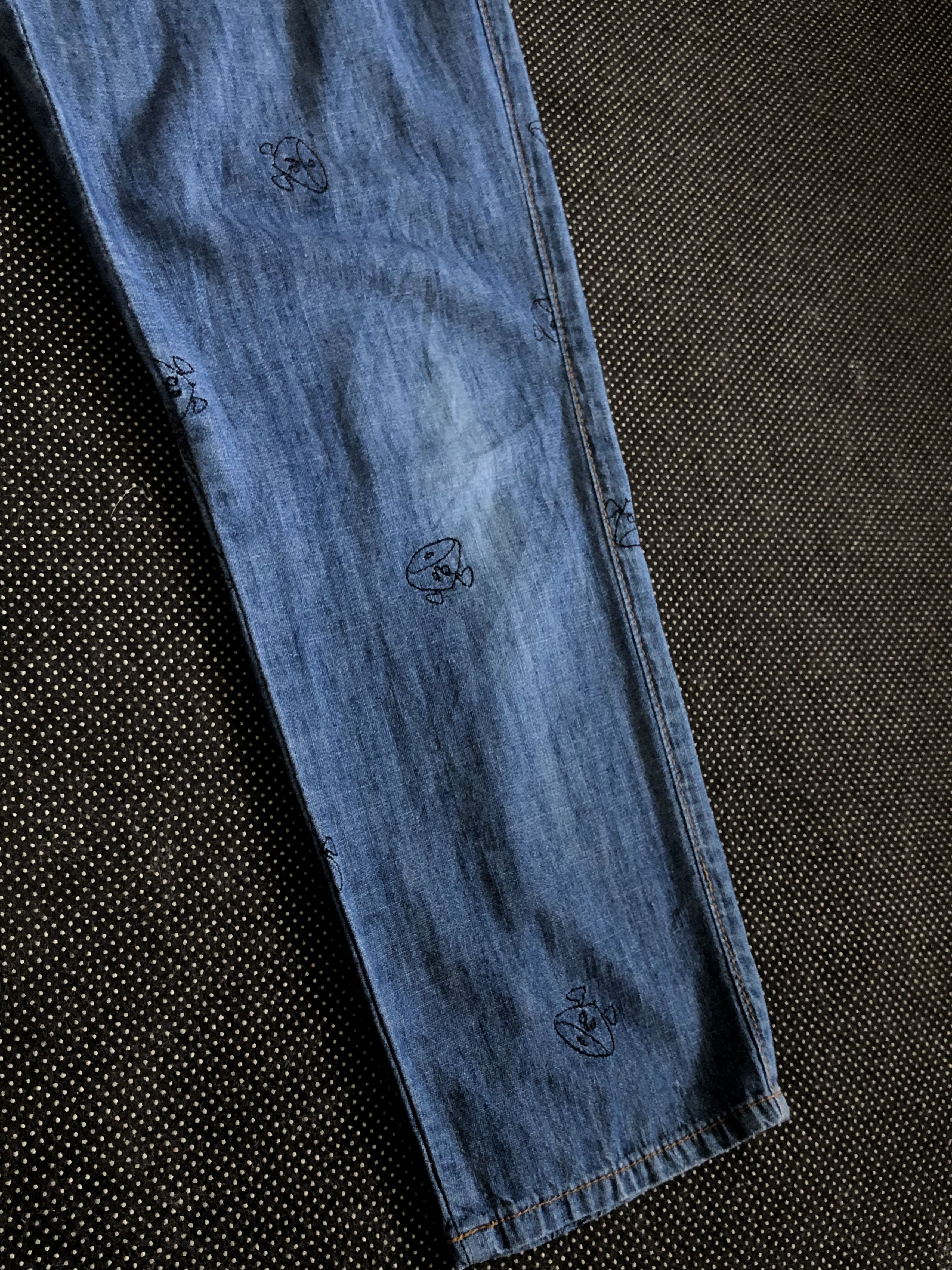 Issey Miyake RARE🔥SS14 NÉ-NET BUCKLEBACK AO EMBROIDERY DROP CROTCH Size 29" - 4 Thumbnail