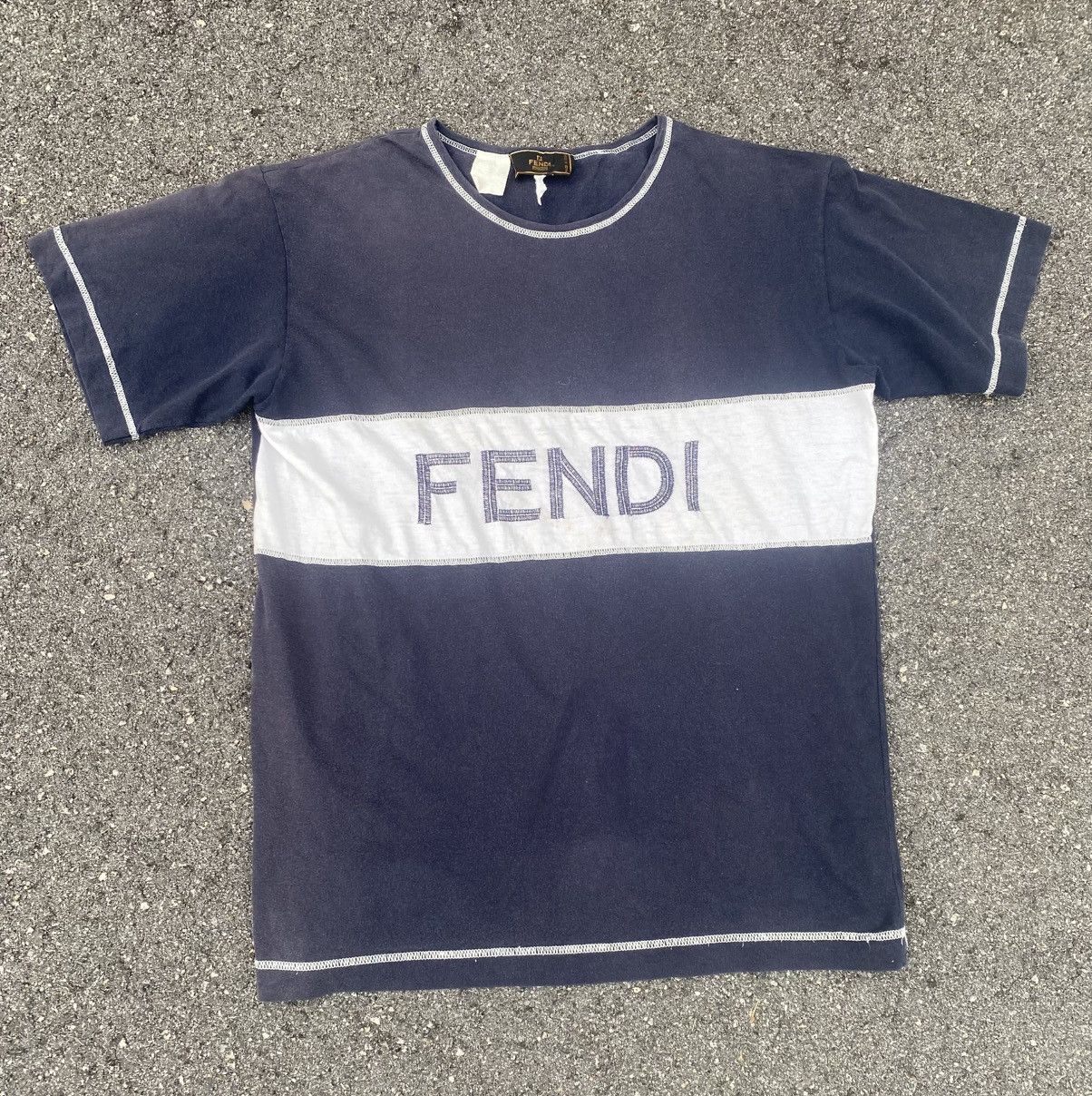 Fendi × Vintage vtg sunfaded Fendi shirt Size US M / EU 48-50 / 2 - 1 Thumbnail