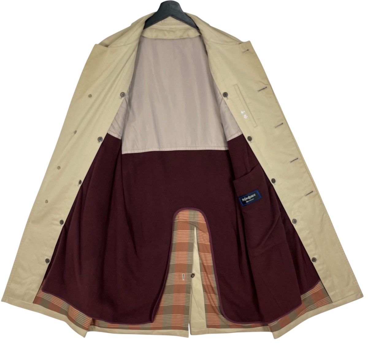 Designer × Yves Saint Laurent YSL Yves Saint Laurent Diffusion Hommes Trench Coat Size US S / EU 44-46 / 1 - 8 Thumbnail