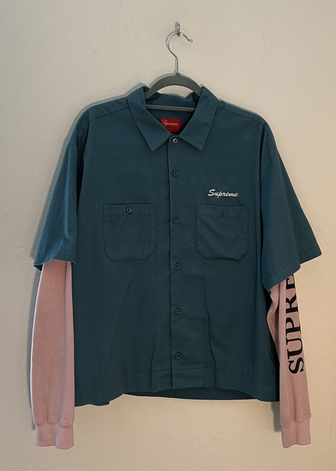 Supreme Supreme Work Shirt with Thermal Sleeves | Grailed