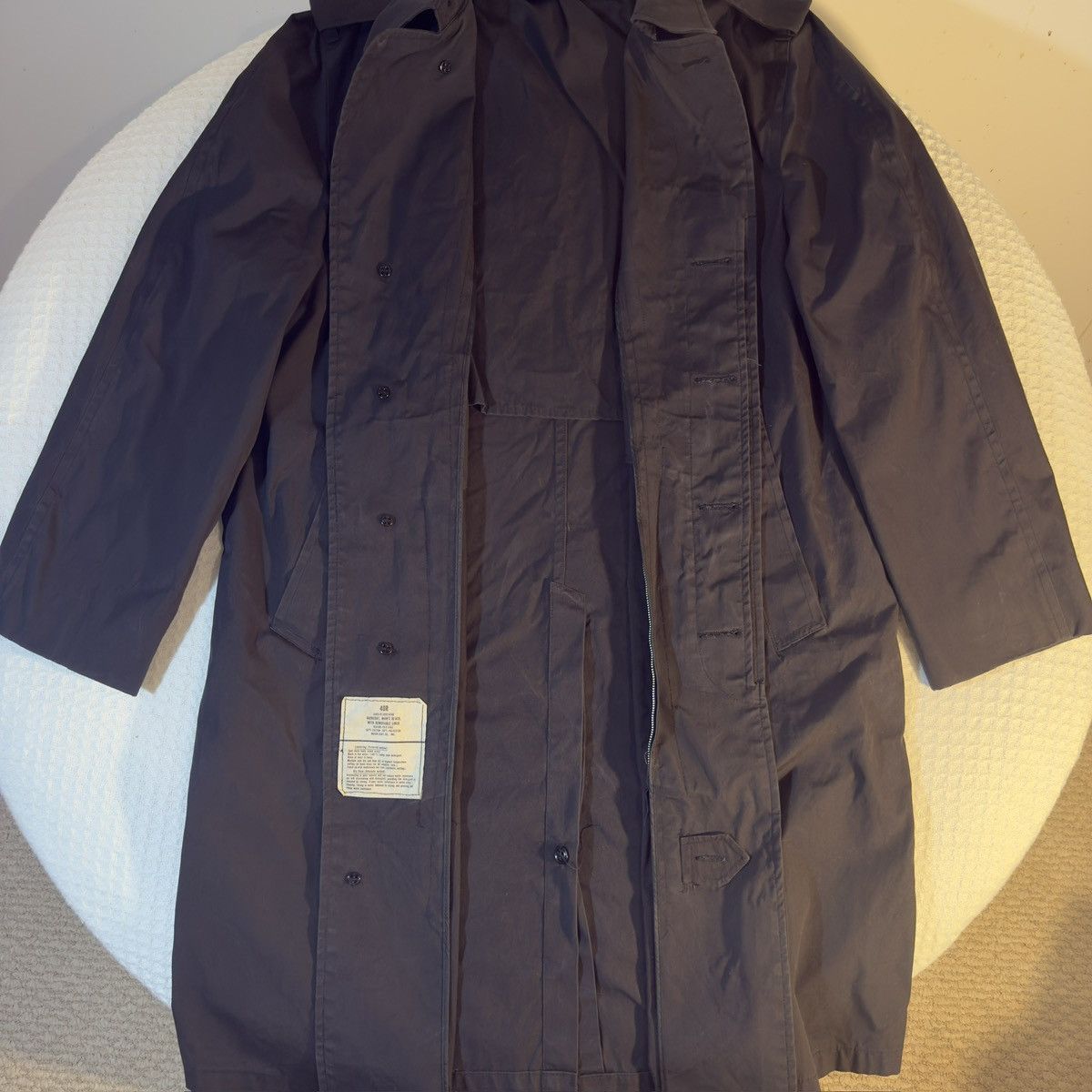 Other Vintage Black Trench Coat w/ Removable Liner | Size 40R Size US S / EU 44-46 / 1 - 4 Thumbnail