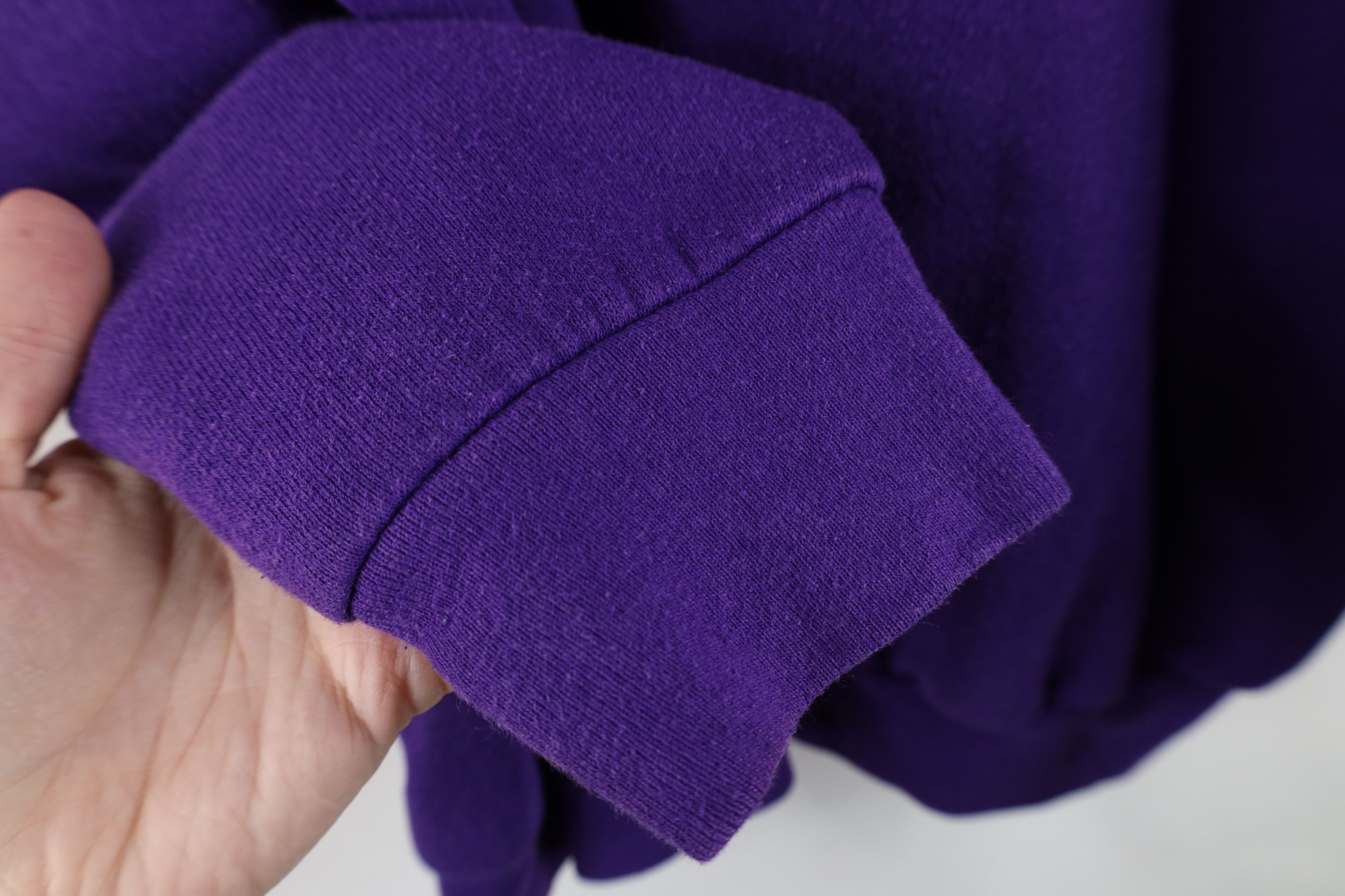 Vintage Vintage 90s Streetwear Heavyweight Sweatshirt Purple USA Size XL / US 12-14 / IT 48-50 - 6 Thumbnail