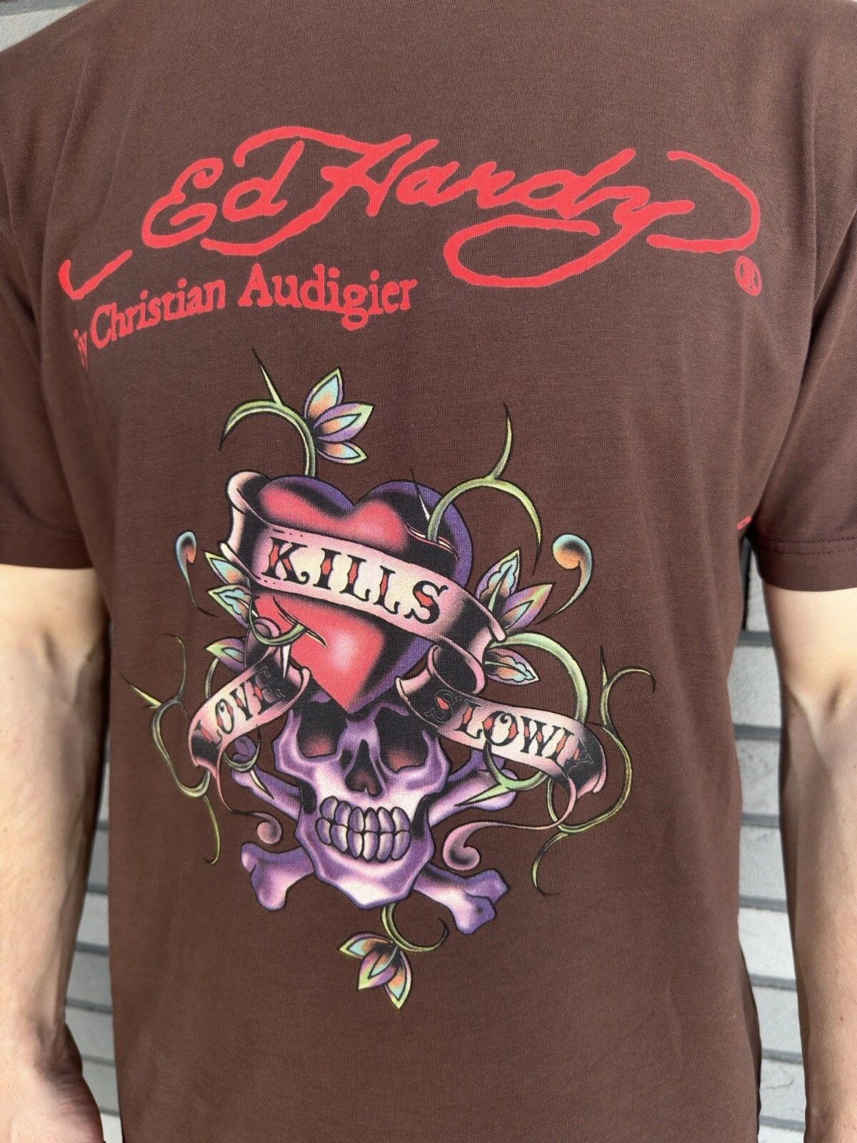 Ed Hardy Ed Hardy Sport Skull Print Mens Y2K Shirt Tee Graphic Size US M / EU 48-50 / 2 - 4 Thumbnail