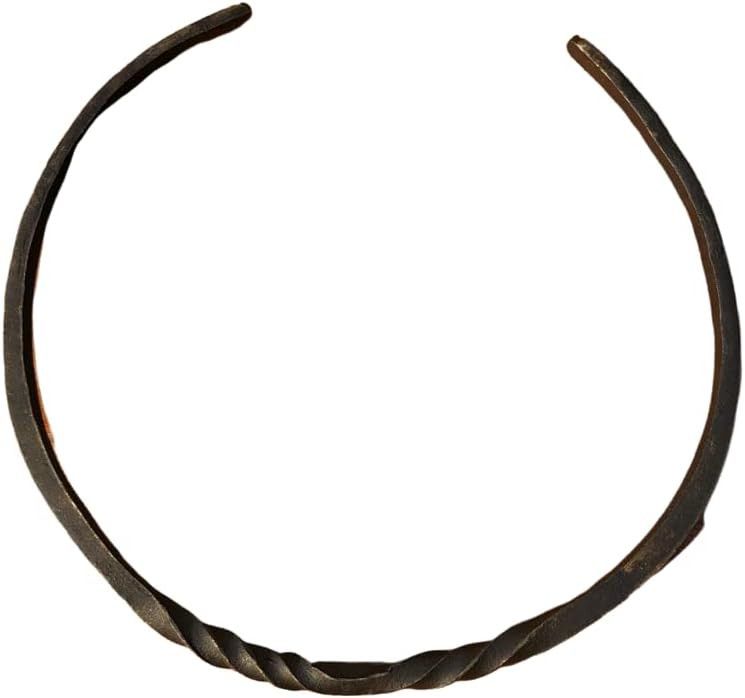 Other Hand Forged Twisted Iron torc, Celtic Solid Metal Torc | Grailed