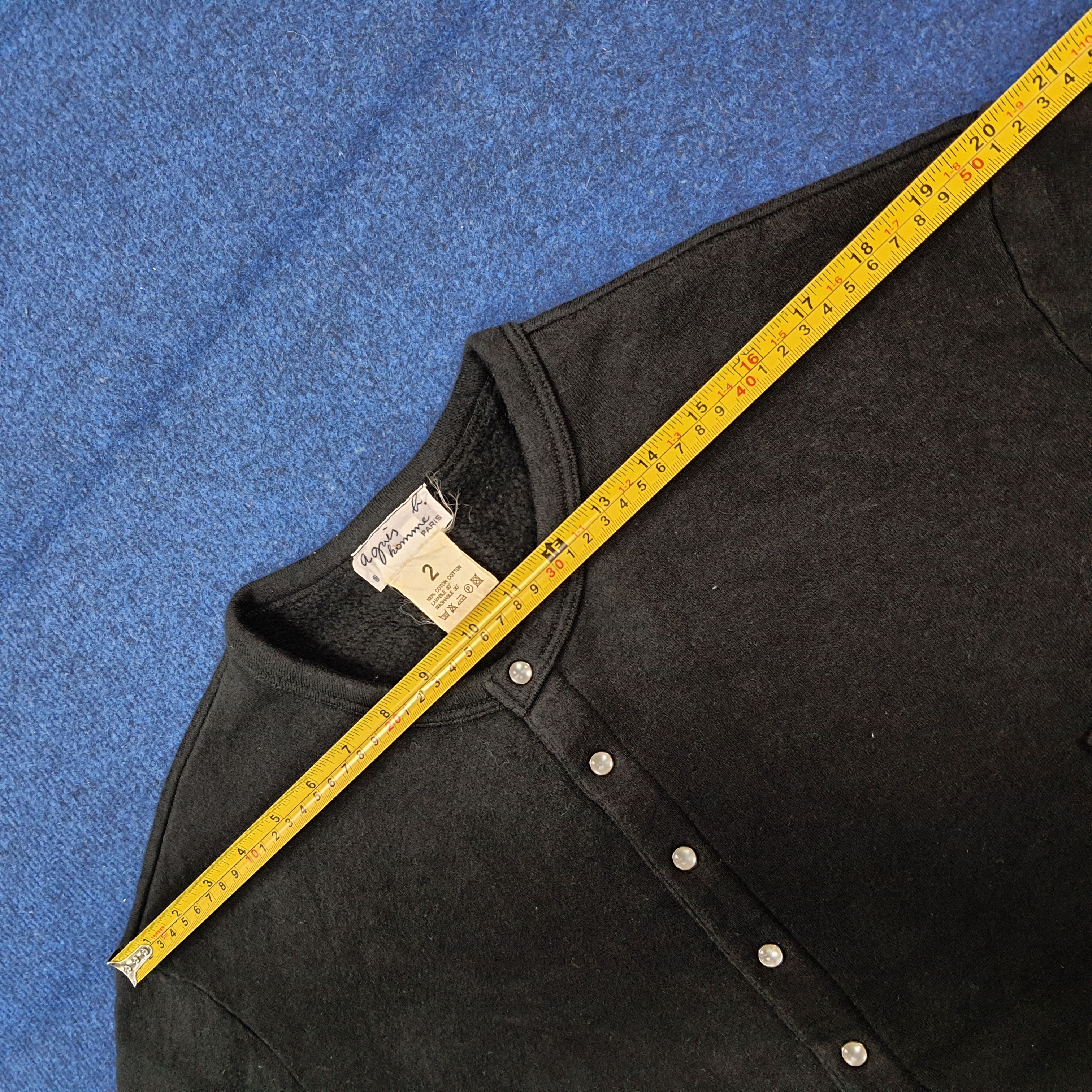 agnes b. Vintage Agnes B Homme Paris Snap Button Cardigan C300N21 Size US M / EU 48-50 / 2 - 9 Thumbnail