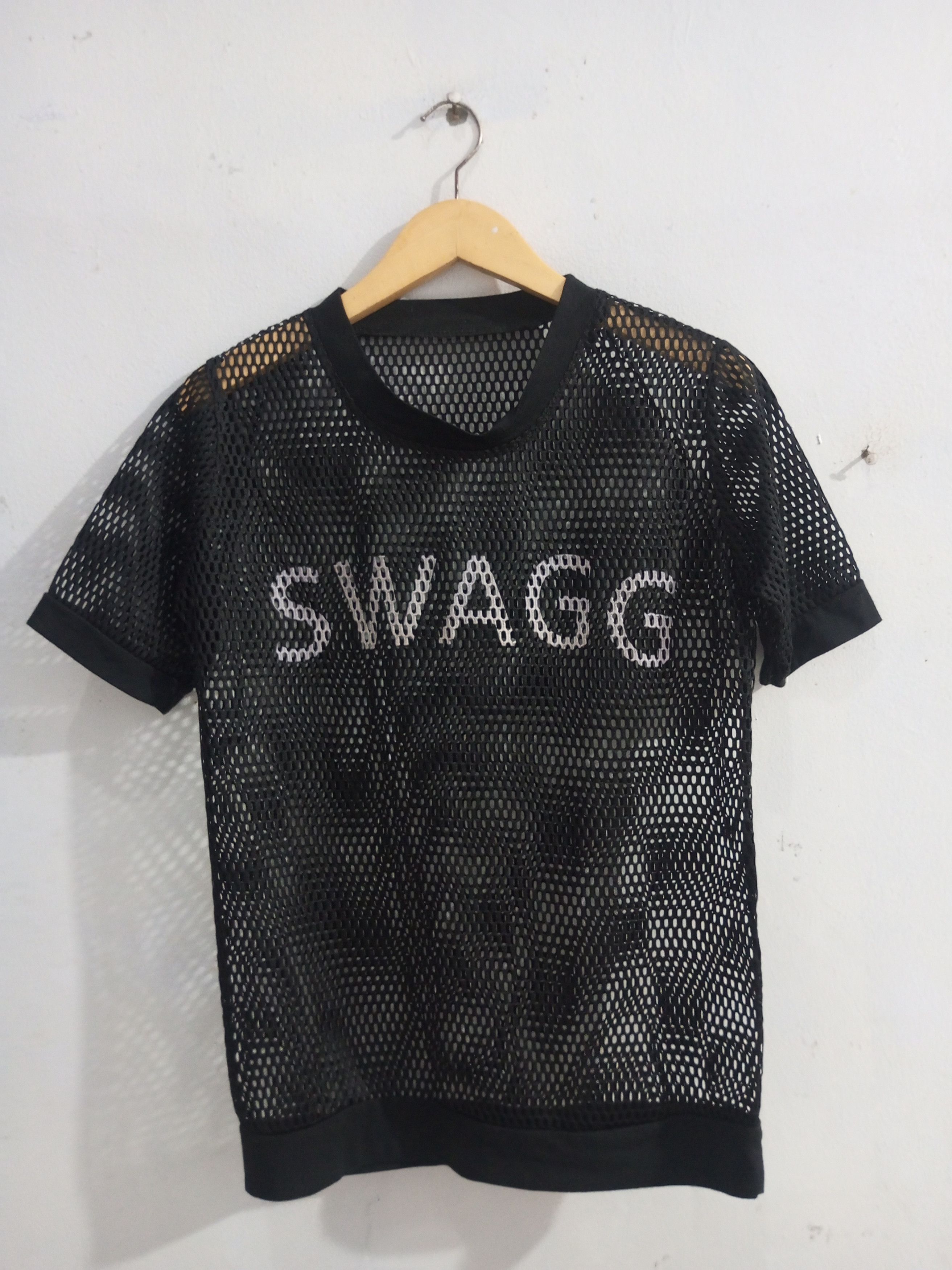 20471120 Vintage swagg mesh t shirt Size M / US 6-8 / IT 42-44 - 1 Thumbnail