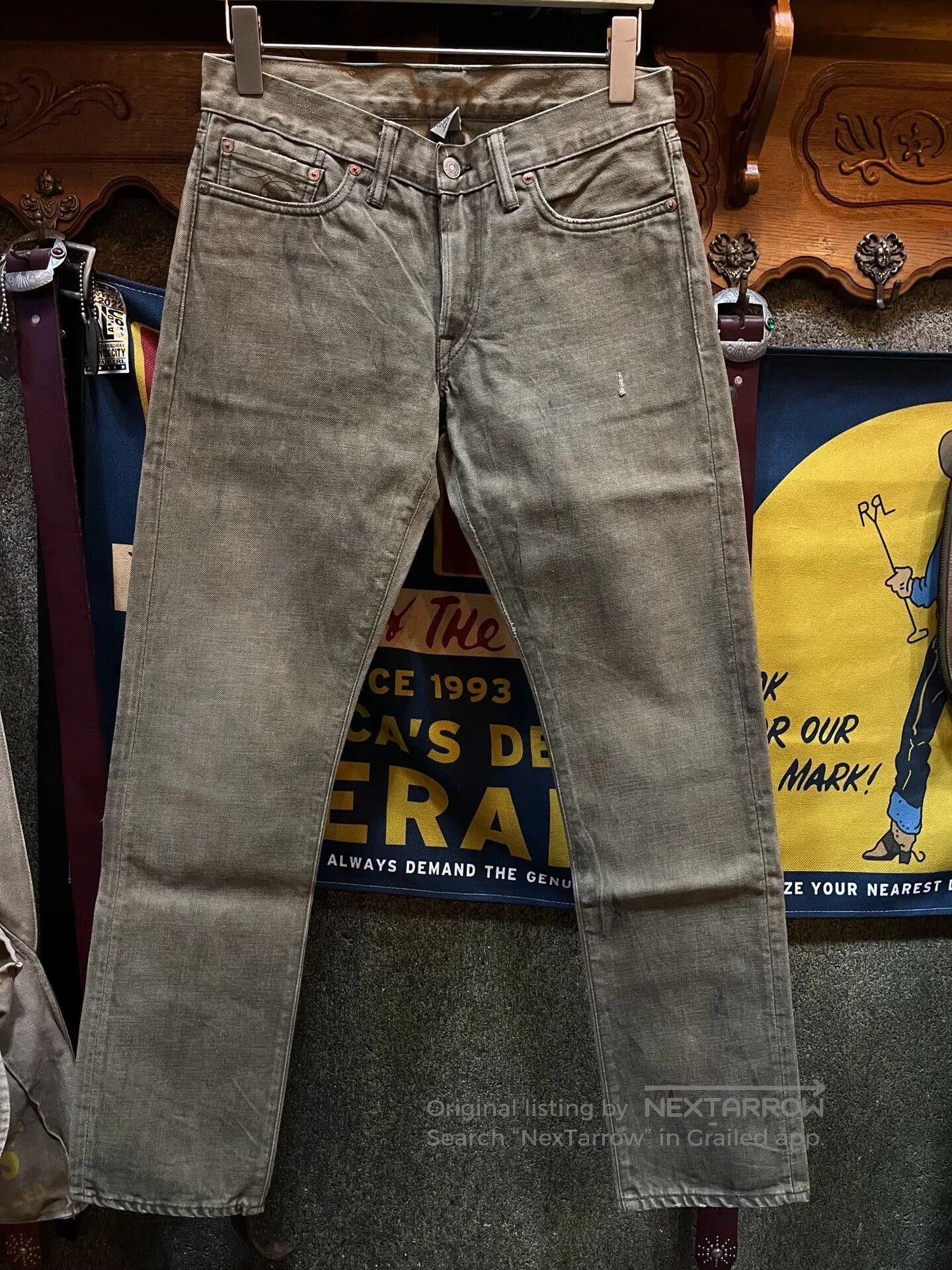 RRL Ralph Lauren Vintage RRL Distressed Denim Jeans. Size US 29 - 1 Thumbnail