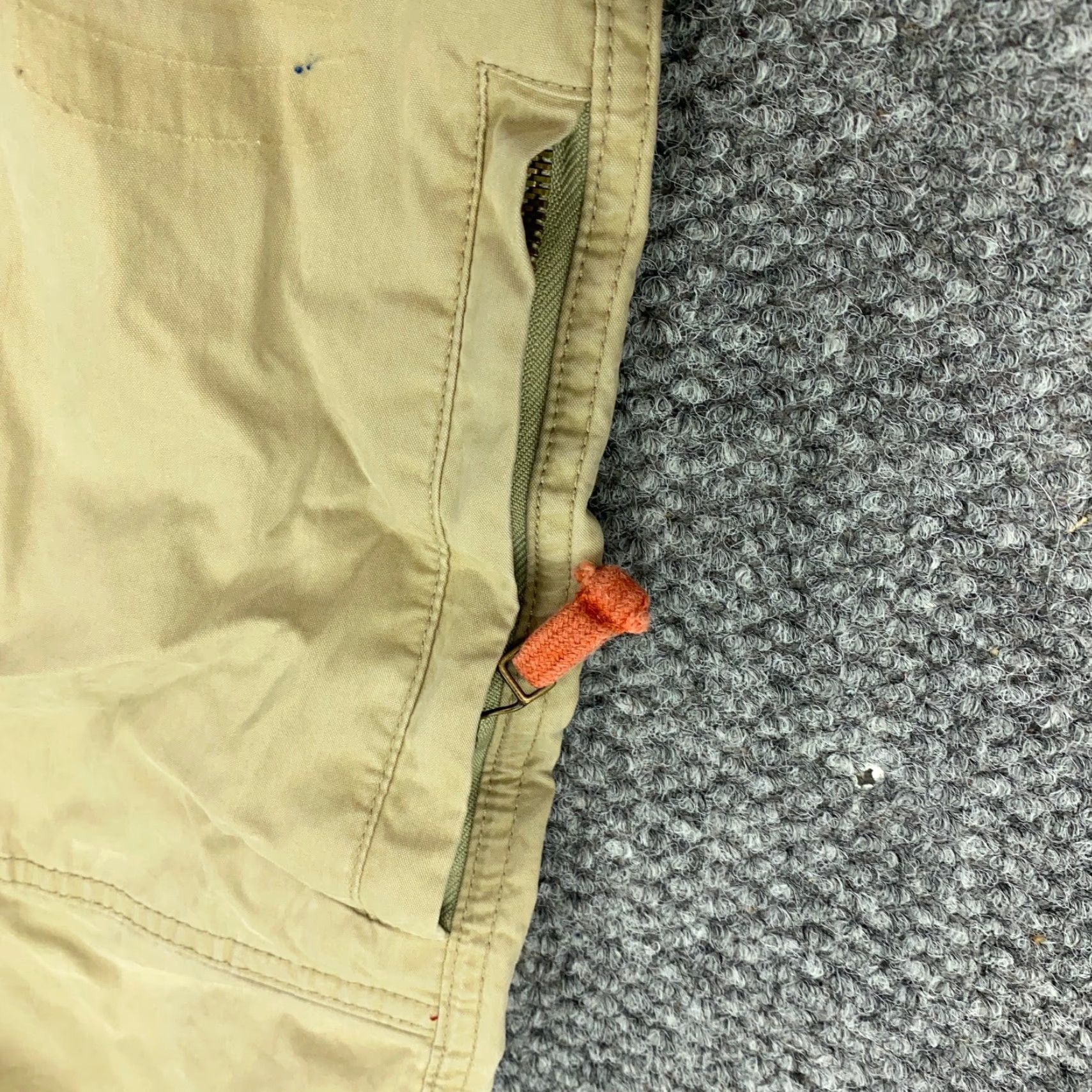 American Eagle Outfitters VINTAGE American Eagle Cargo Pants Mens 36x30 Beige Baggy 90s Grunge Loose Size US 34 / EU 50 - 4 Thumbnail