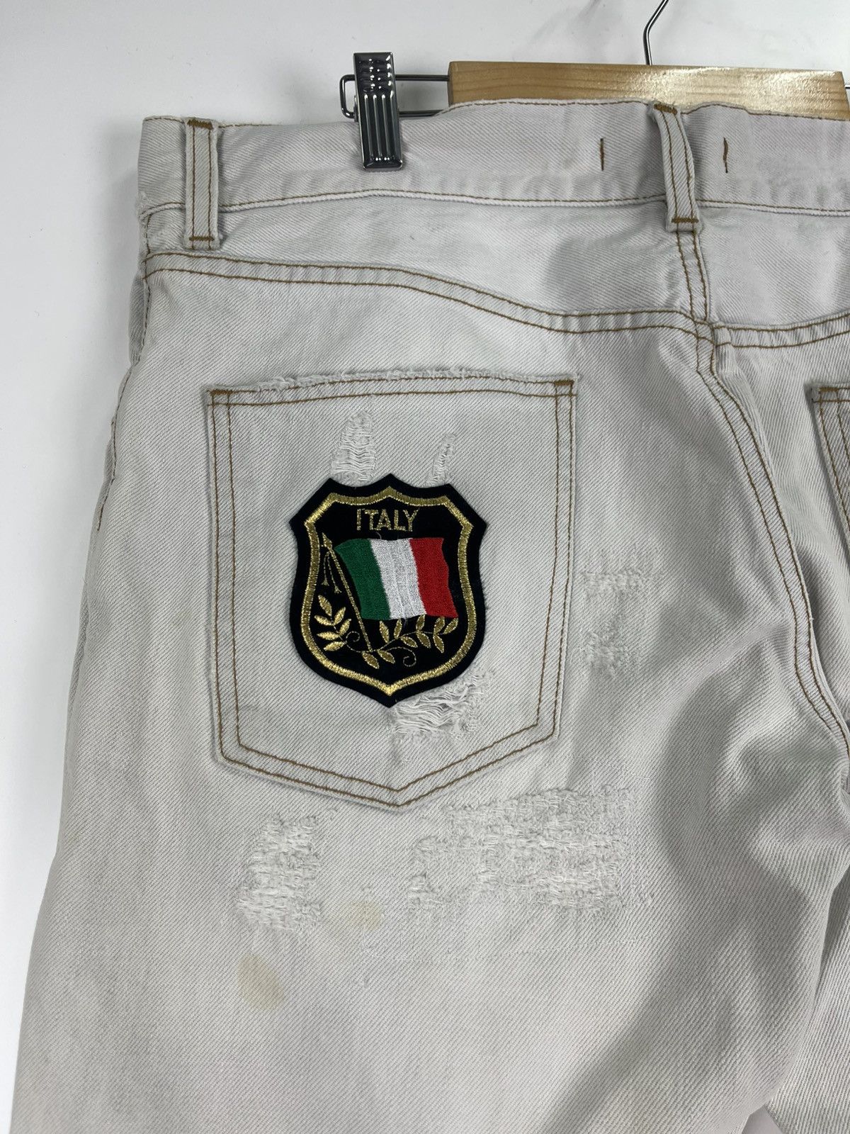 Dolce & Gabbana Dolce & Gabbana Distress Short Denim Size US 34 / EU 50 - 12 Thumbnail