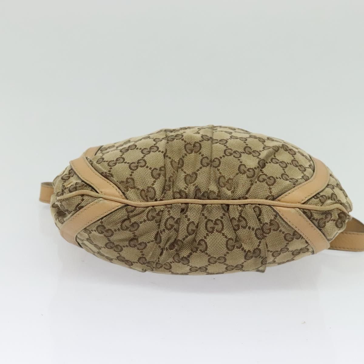 Gucci GUCCI GG Canvas Shoulder Bag Beige Gold Size ONE SIZE - 21 Thumbnail