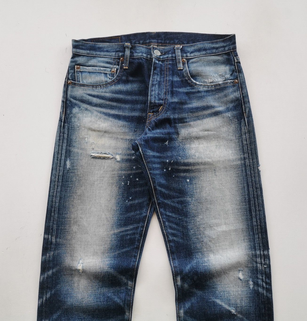 Japanese Brand RNA Inc Japan Stone Faded Denim Jeans Size US 31 - 3 Thumbnail