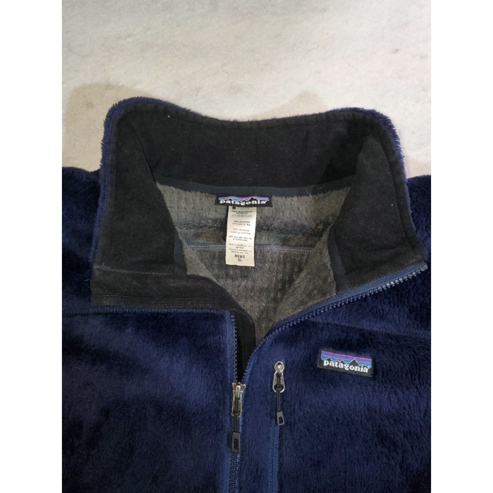 Patagonia VINTAGE Patagonia R2 Fleece Jacket Polartec Lined Full Zip Mens XL Blue Size US XL / EU 56 / 4 - 6 Thumbnail