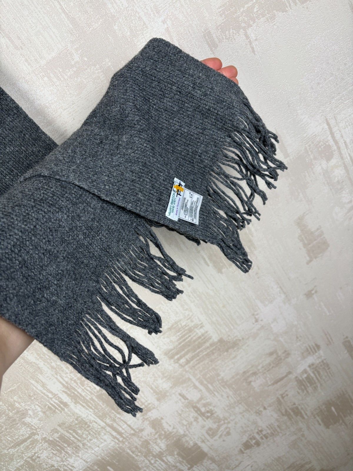 Other UK William Brunton Hand Knits Scarf 100% Lambswool Scotland Size ONE SIZE - 6 Thumbnail